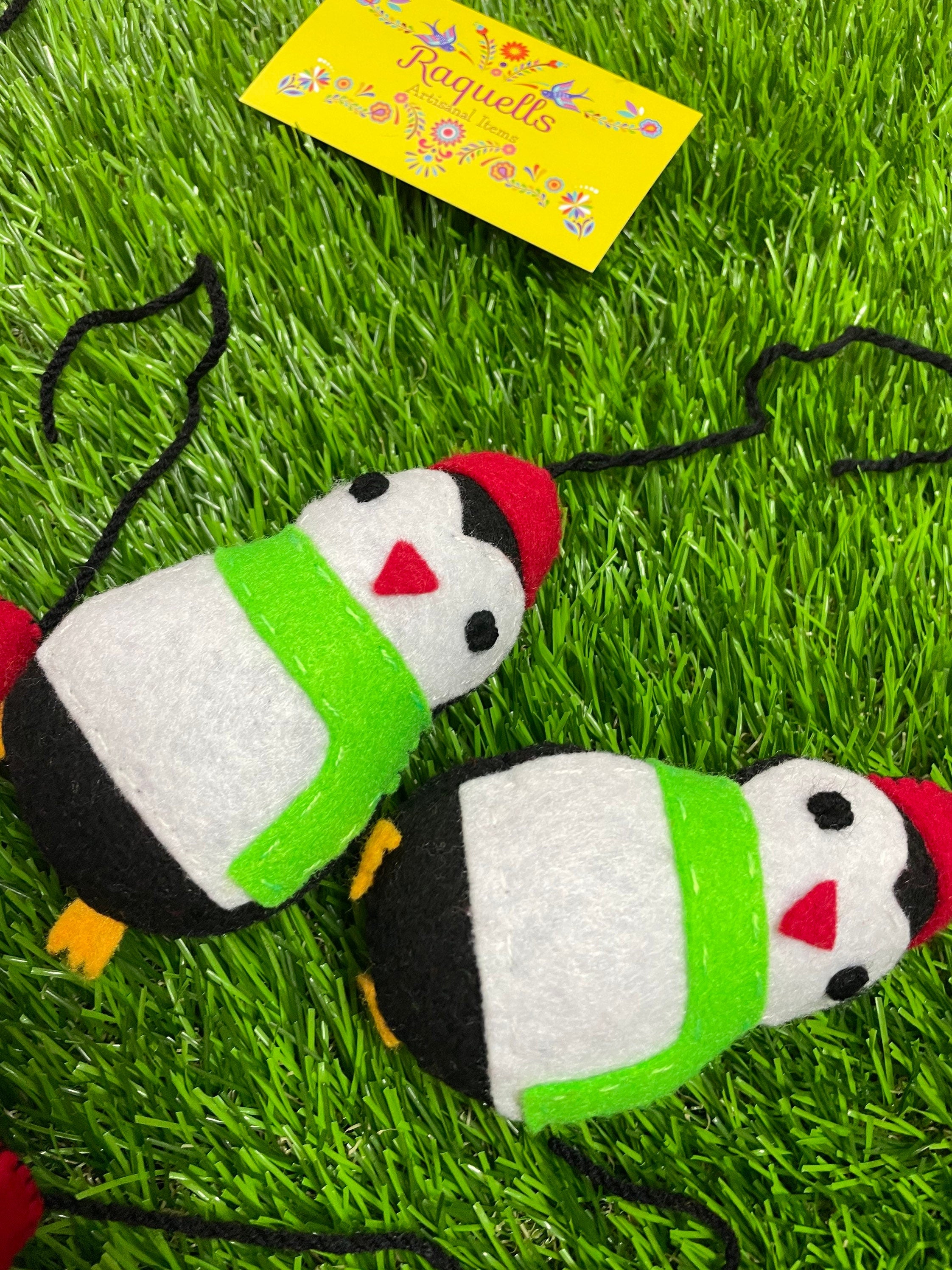 Image of Handmade Penguin Felt Tassel Charms - Handmade Charms - Ornament Charms - Car Decor