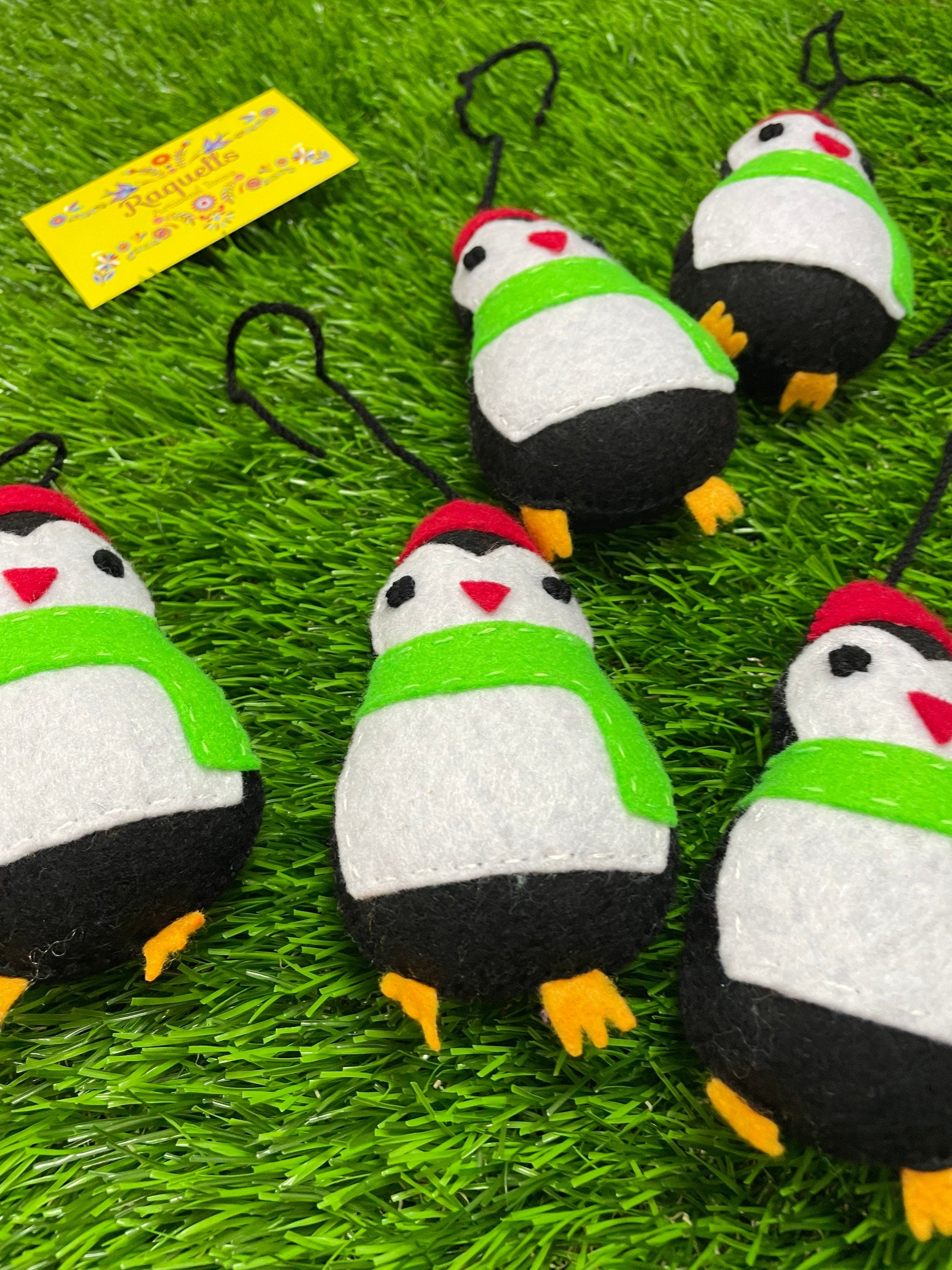 Handmade Penguin Felt Tassel Charms - Handmade Charms - Ornament Charms - Car Decor
