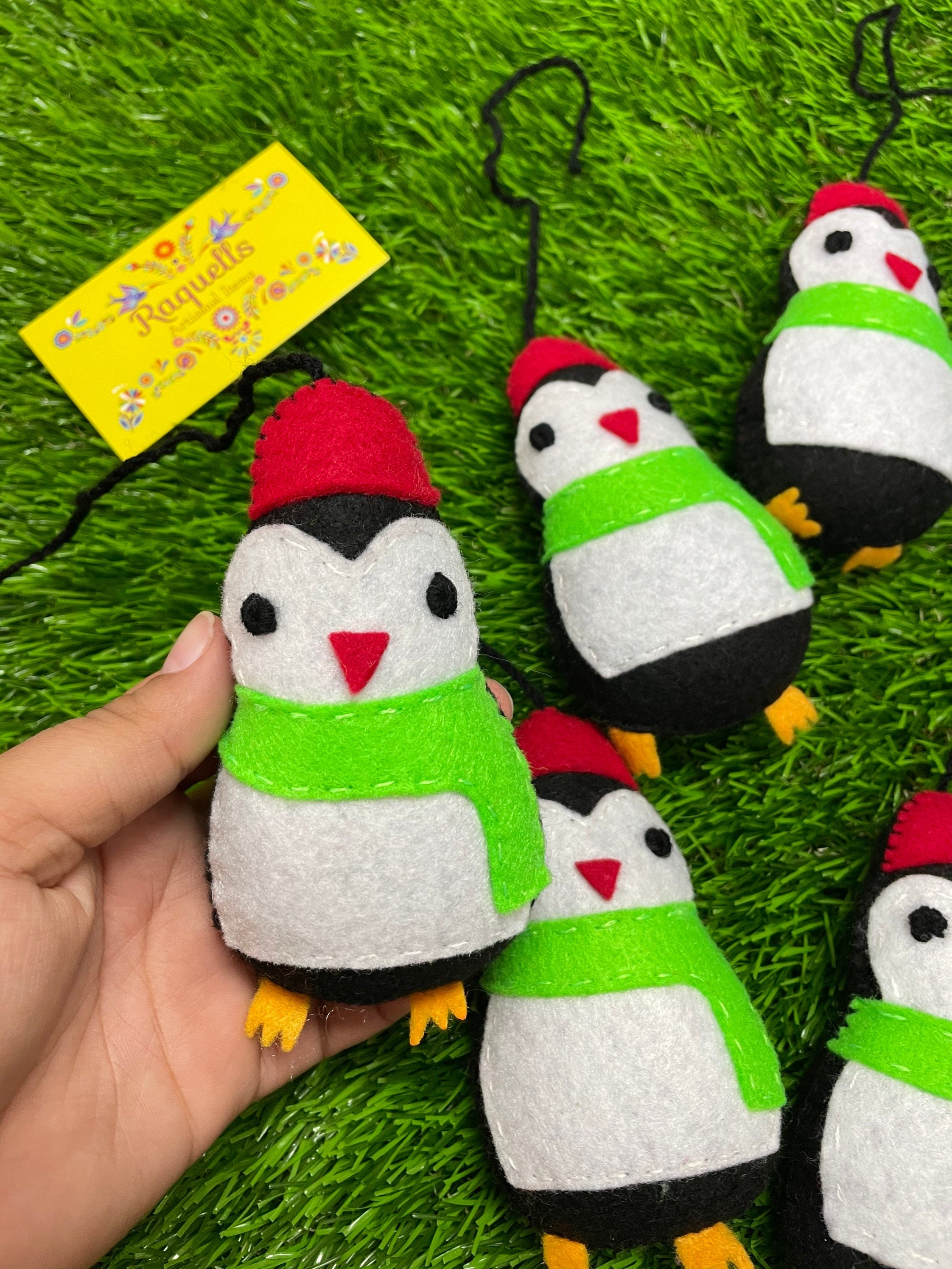 Handmade Penguin Felt Tassel Charms - Handmade Charms - Ornament Charms - Car Decor