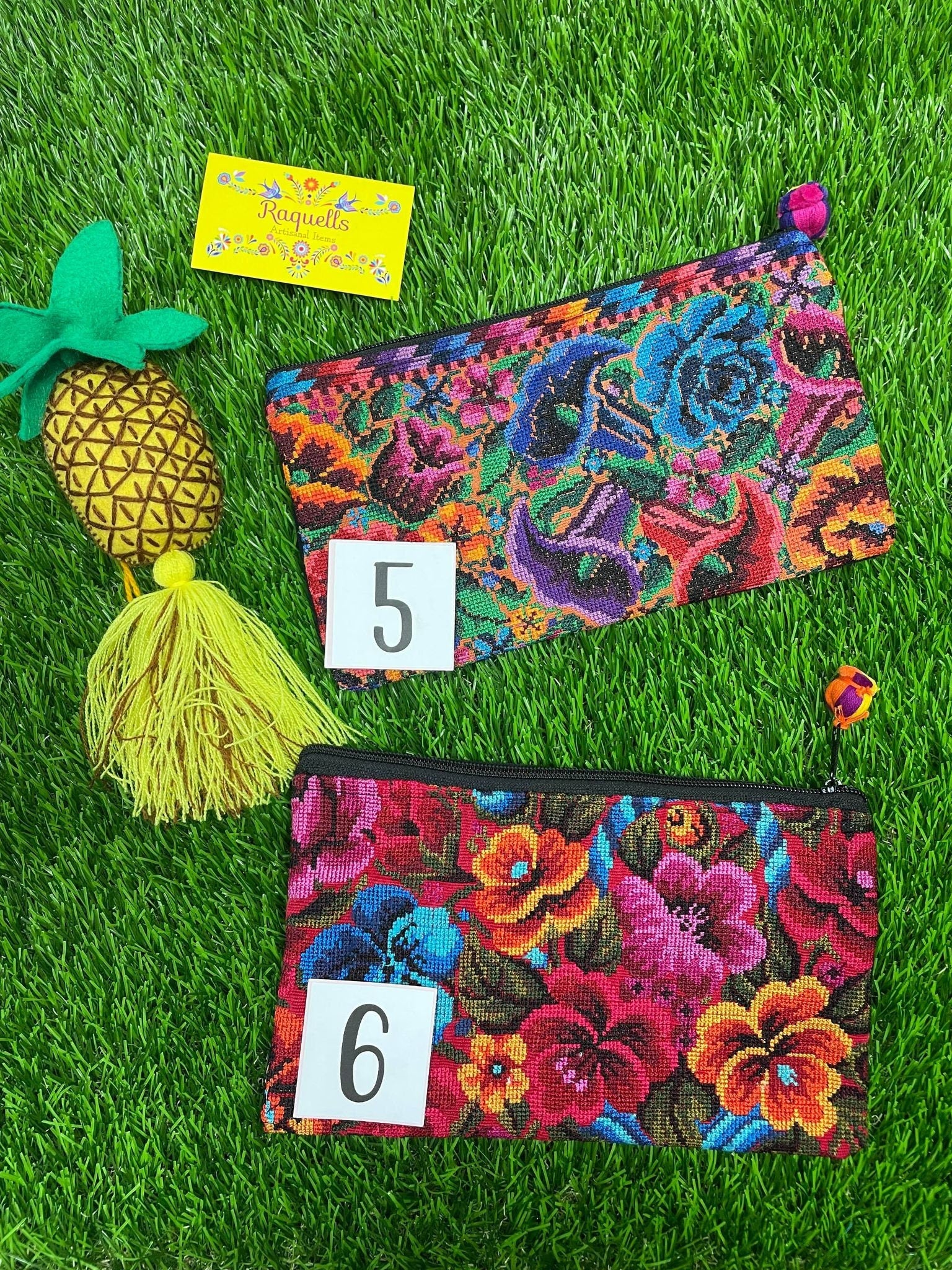 Image of Mexican Embroidered Cosmetic Bag