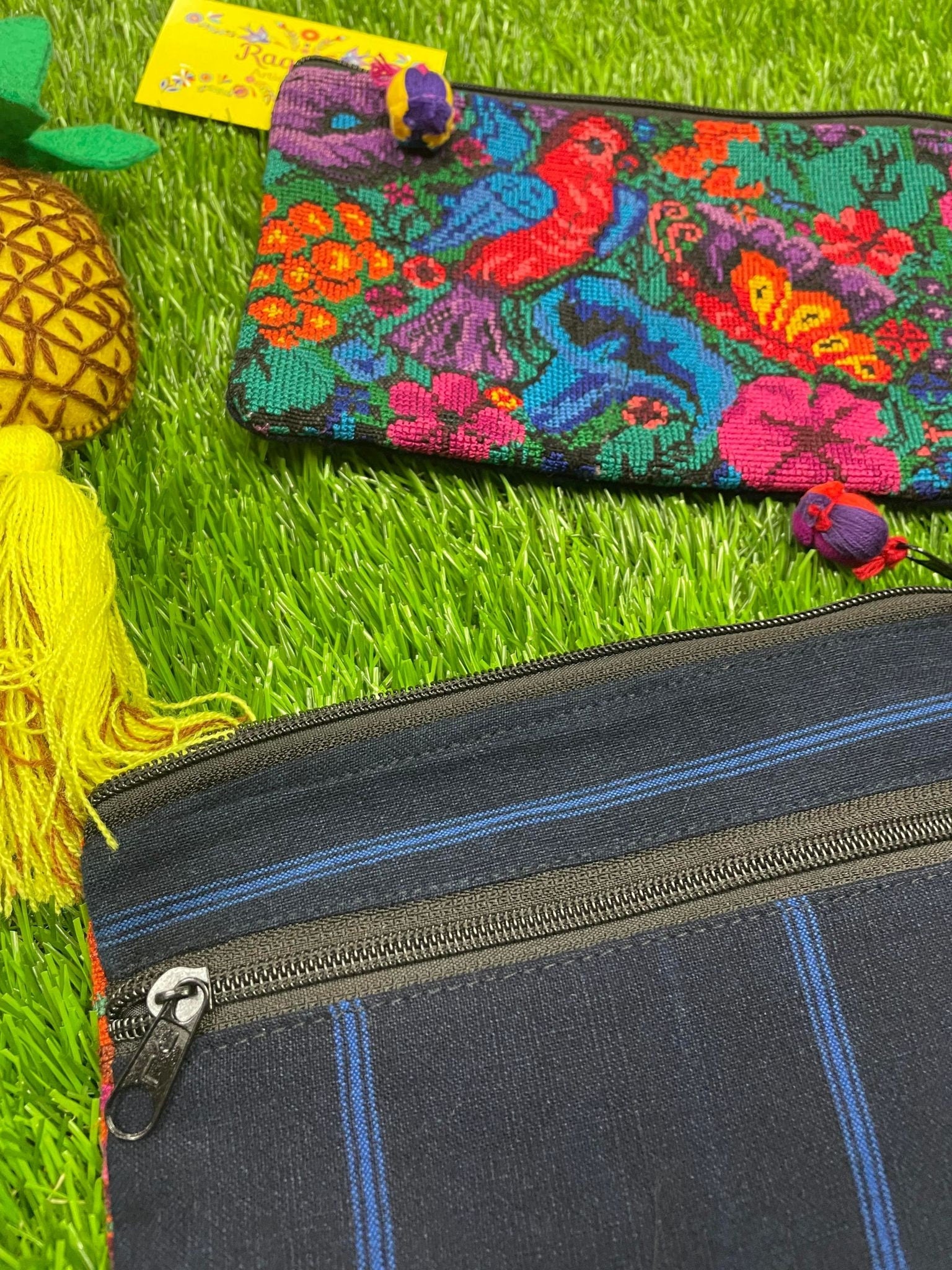 Image of Mexican Embroidered Cosmetic Bag