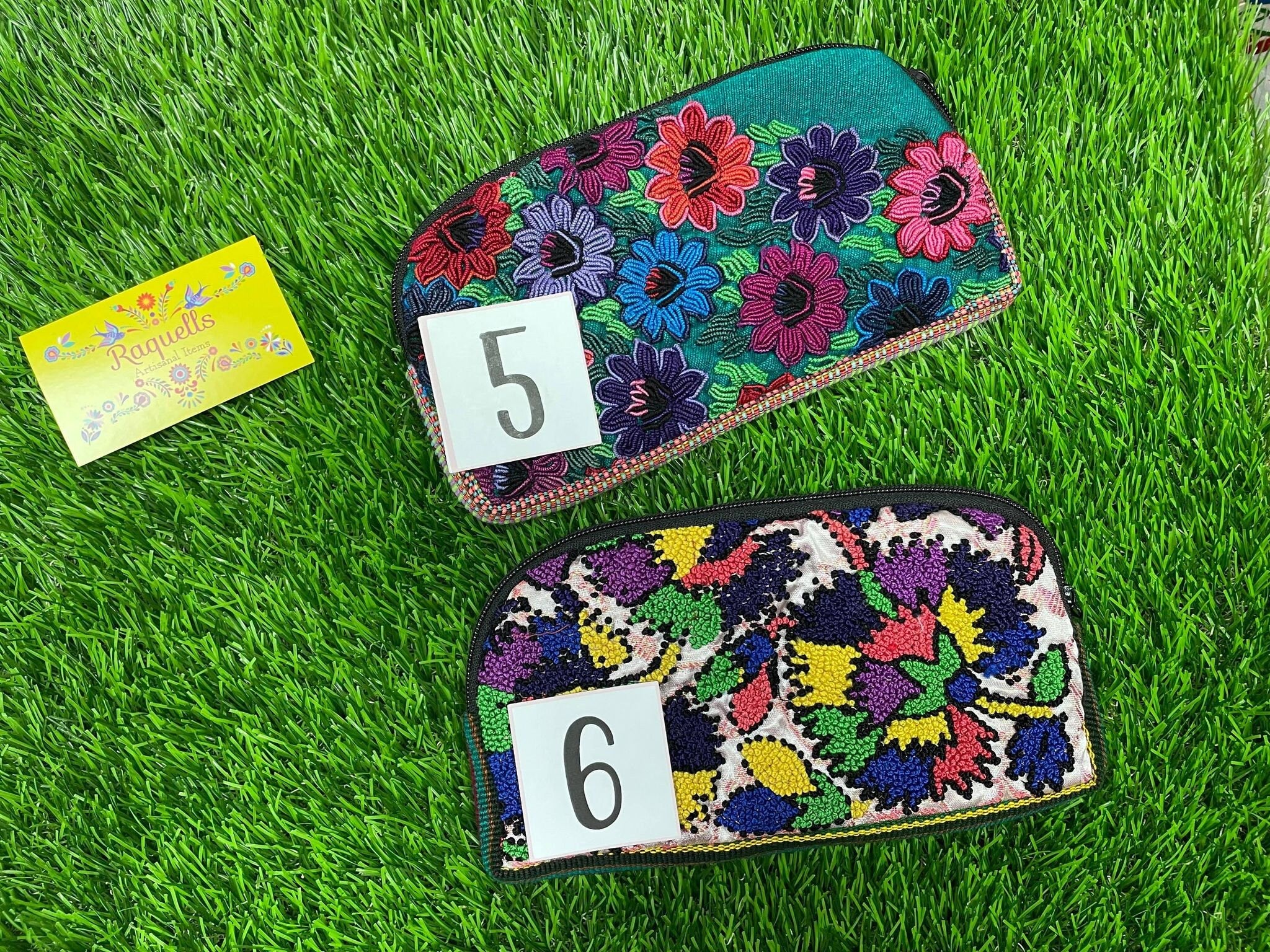 Image of Artisanal Handmade and Handwoven Two-Sided Makeup Bag, Beautiful & Authentic Gift made from our Chiapas Mexican Partners