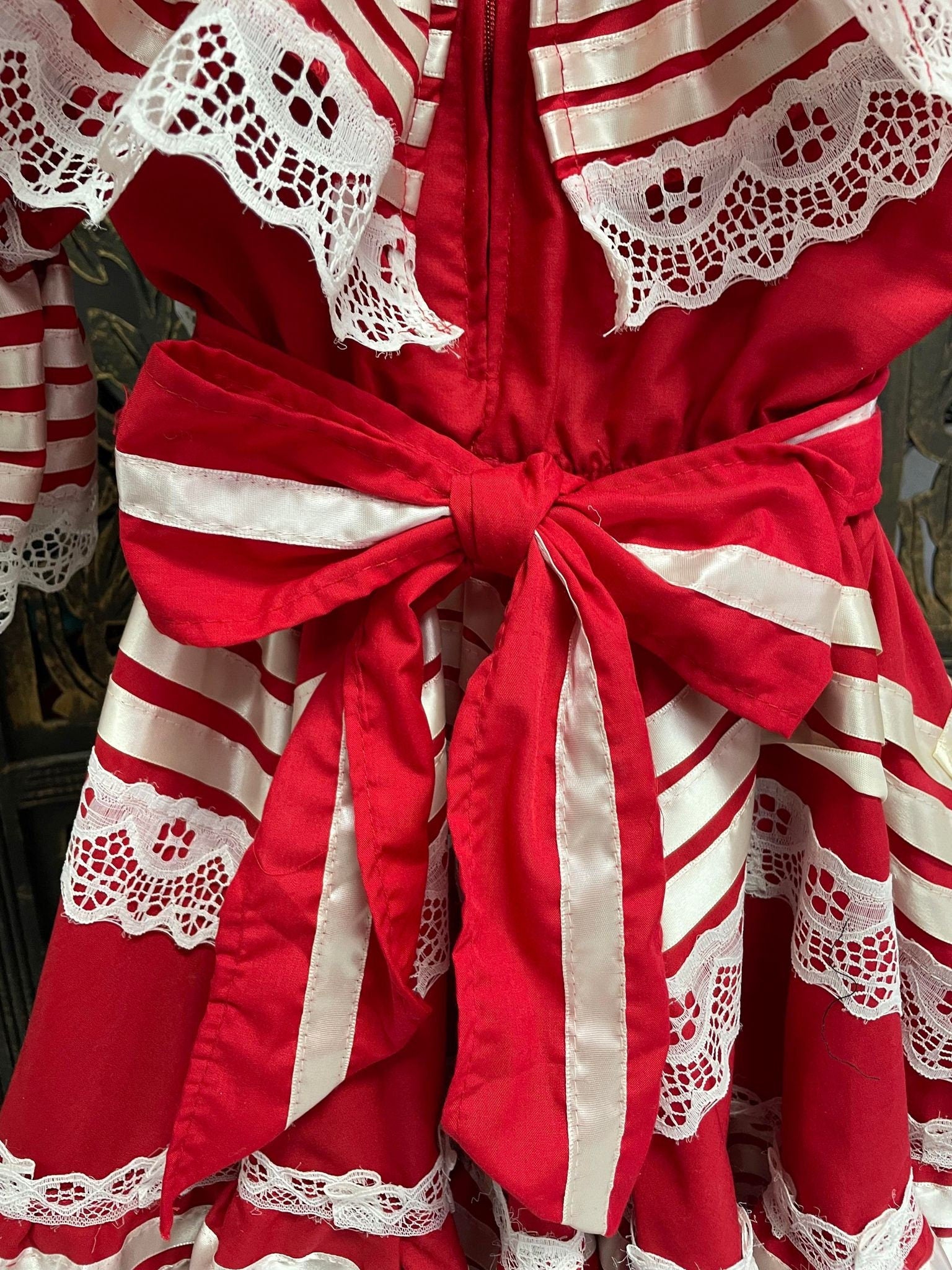 Image of Ready to Ship Elegant Rosie Fiesta Dress - Girls Halloween Costume - Handmade Mexican Dress
