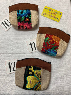 Image of Cute Handmade Coin Bags - Embroidered Coin Bags - Mexican Style Bags