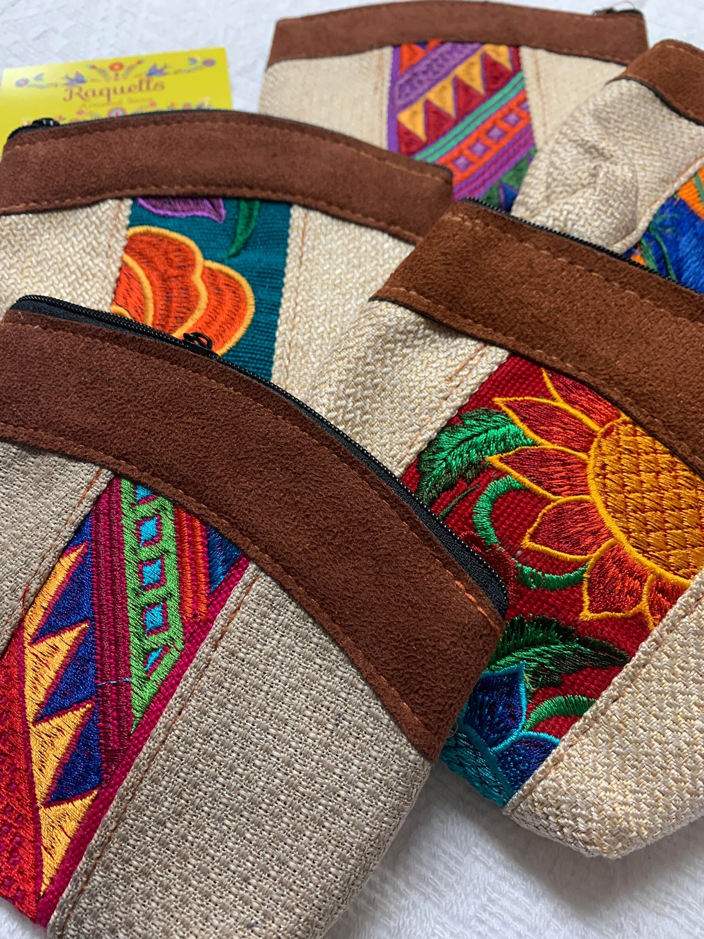 Image of Cute Handmade Coin Bags - Embroidered Coin Bags - Mexican Style Bags