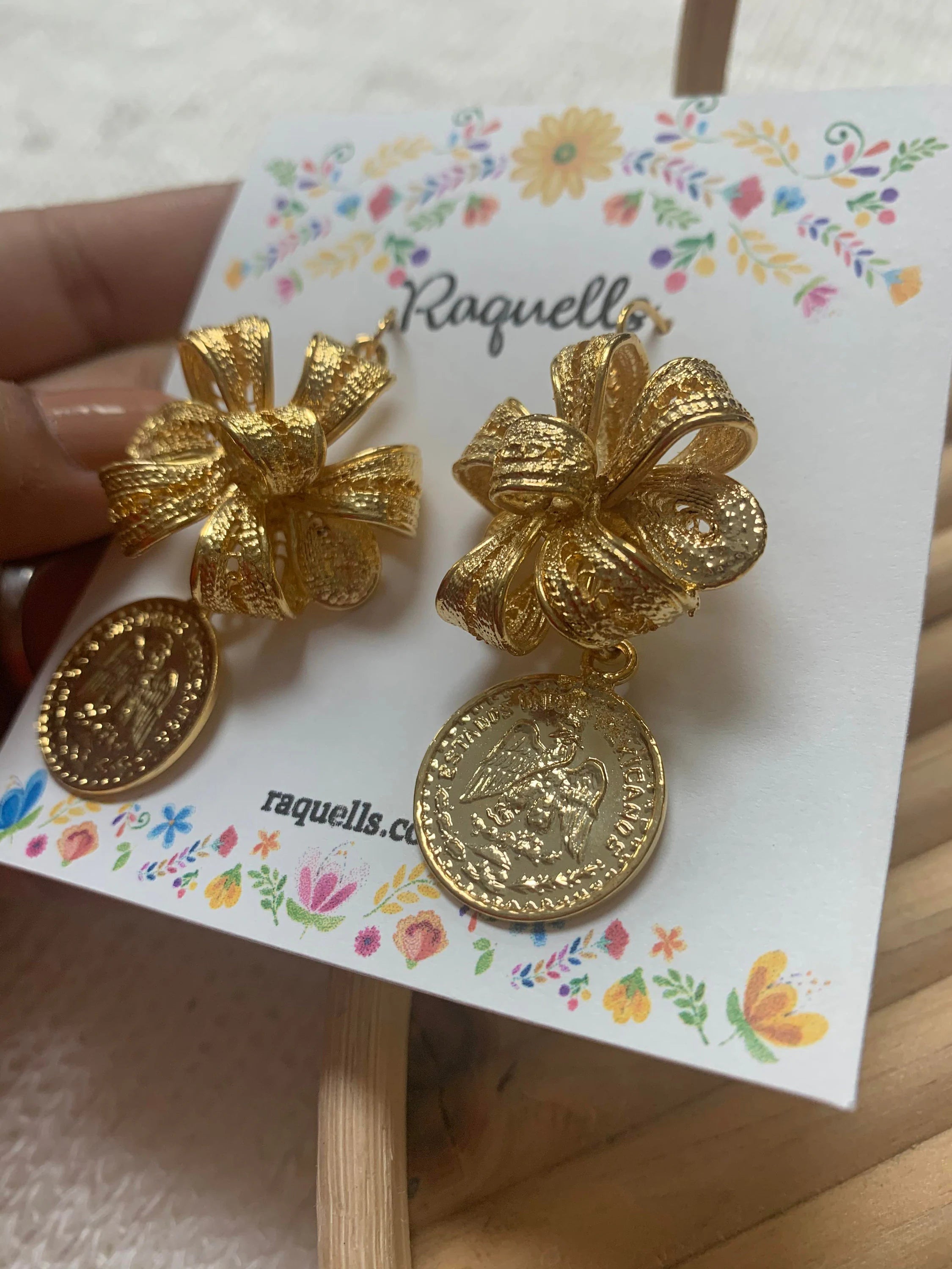 Gold Plated Statement Earrings