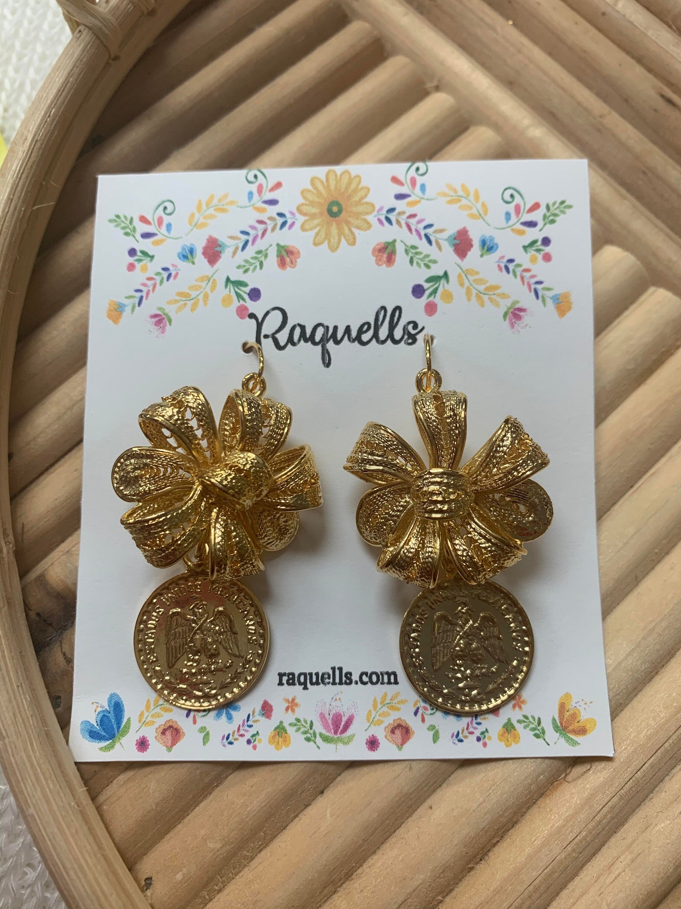 Gold Plated Statement Earrings
