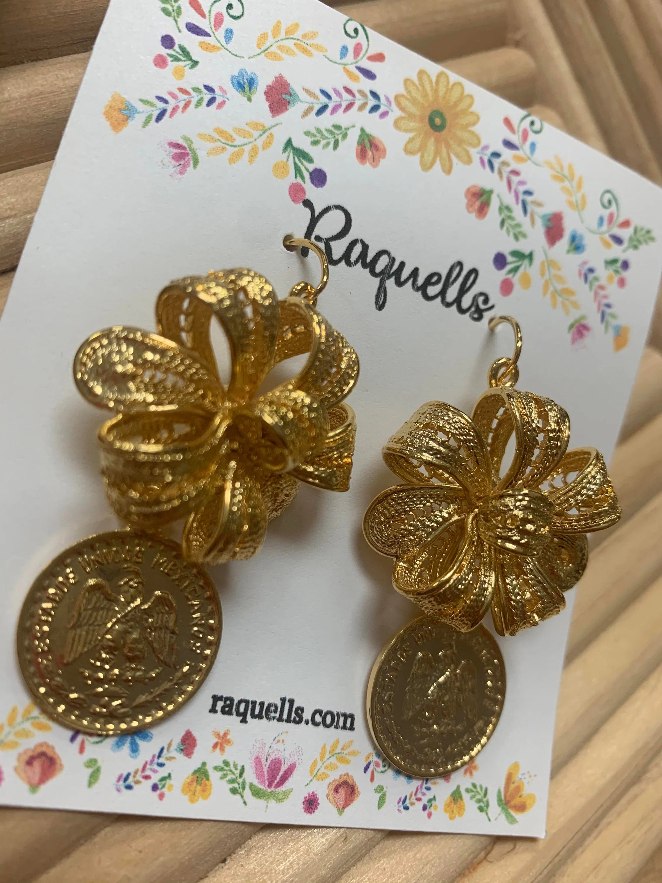 Gold Plated Statement Earrings