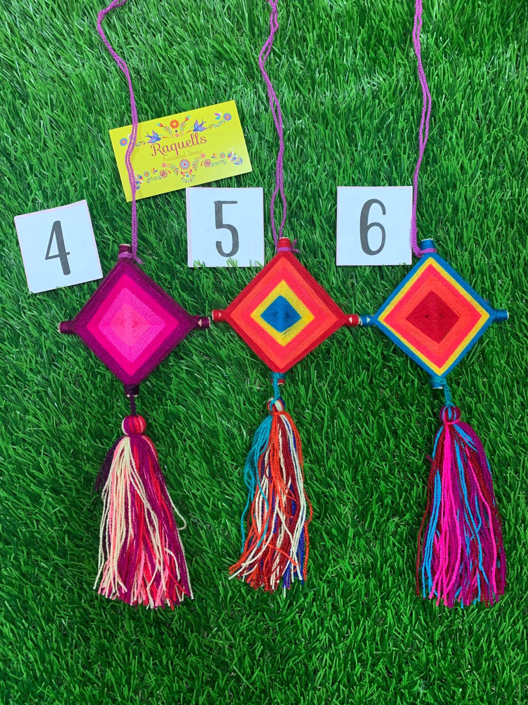 Beautiful Mexican Home Decor - Kite with Tassels - Handmade Artisanal Kite