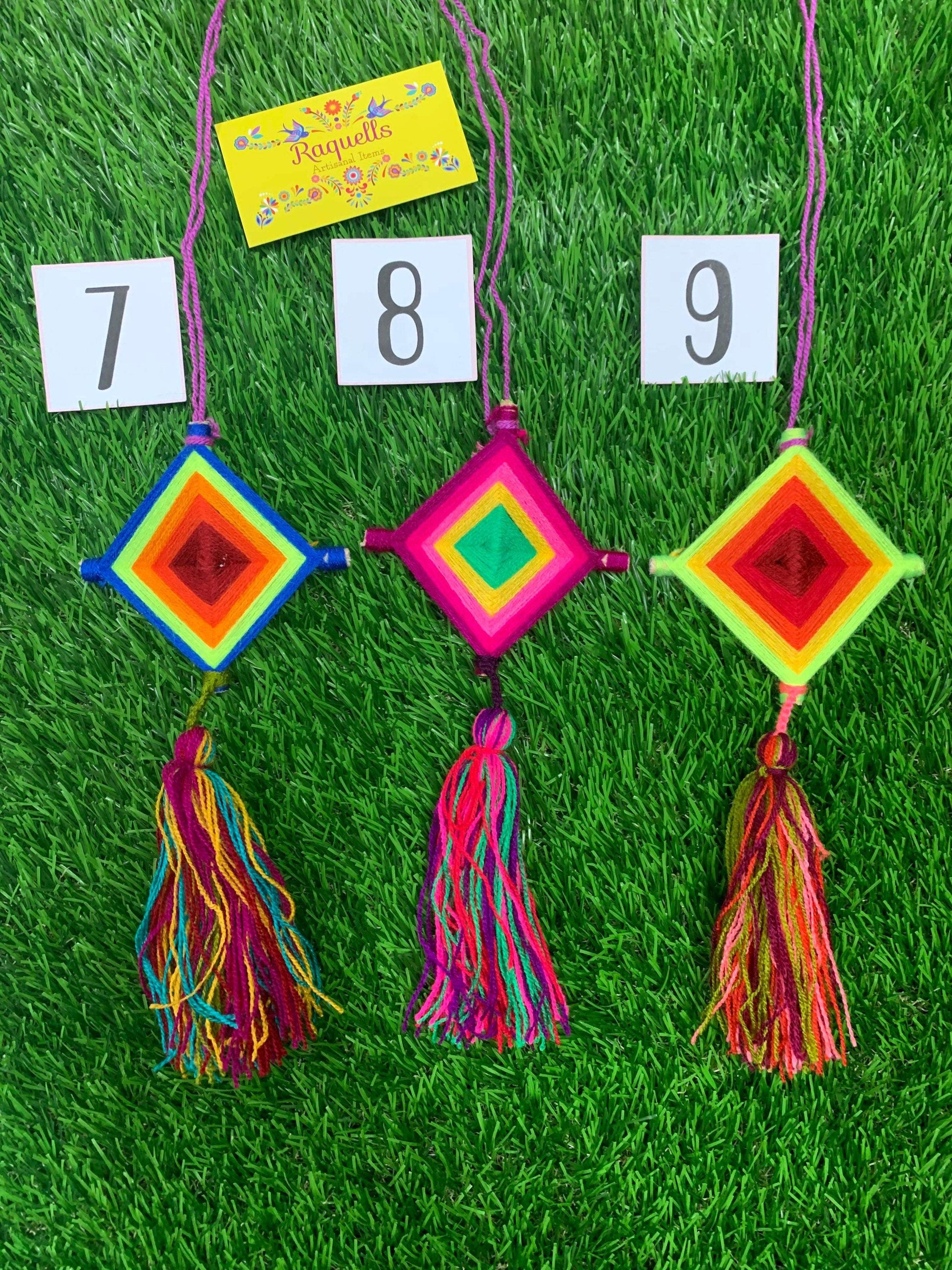 Beautiful Mexican Home Decor - Kite with Tassels - Handmade Artisanal Kite
