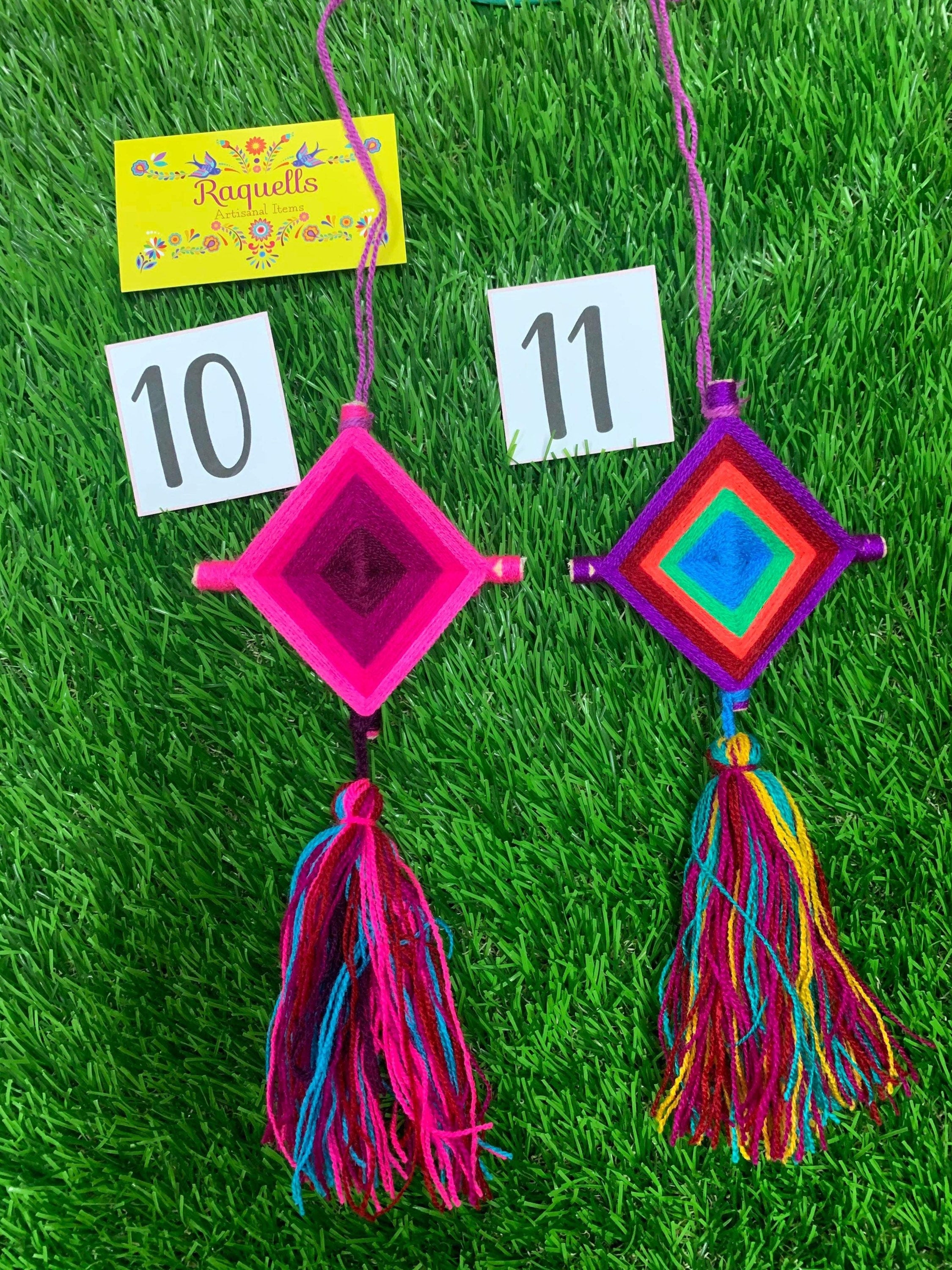 Beautiful Mexican Home Decor - Kite with Tassels - Handmade Artisanal Kite