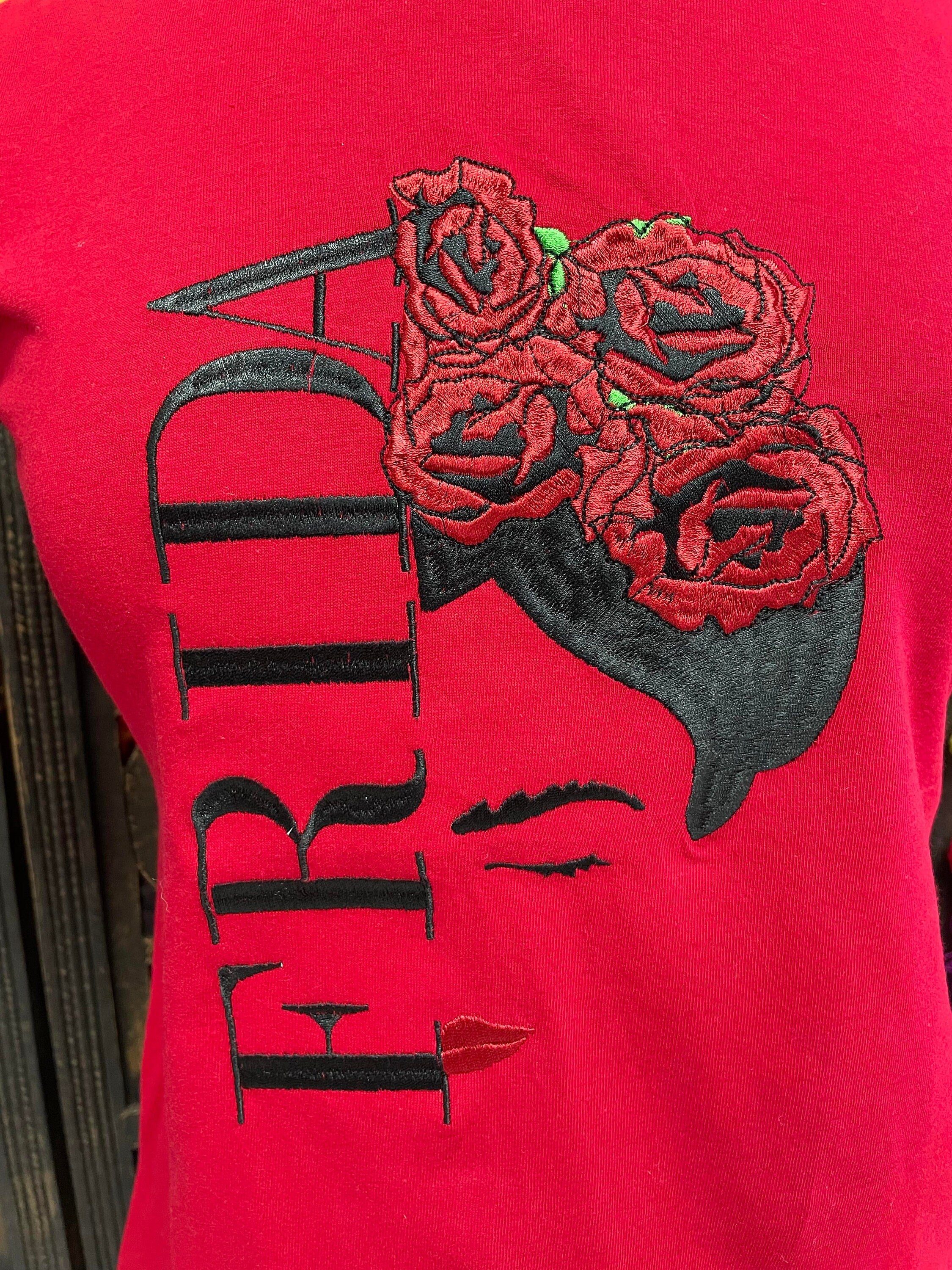 Beautiful Mexican Embroidered Frida TShirts - Artisanal TShirts