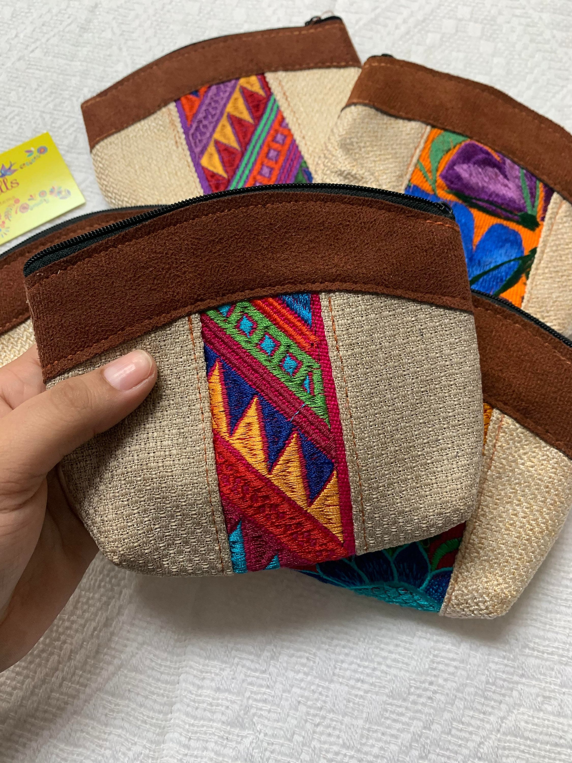 Cute Handmade Coin Bags - Embroidered Coin Bags - Mexican Style Bags