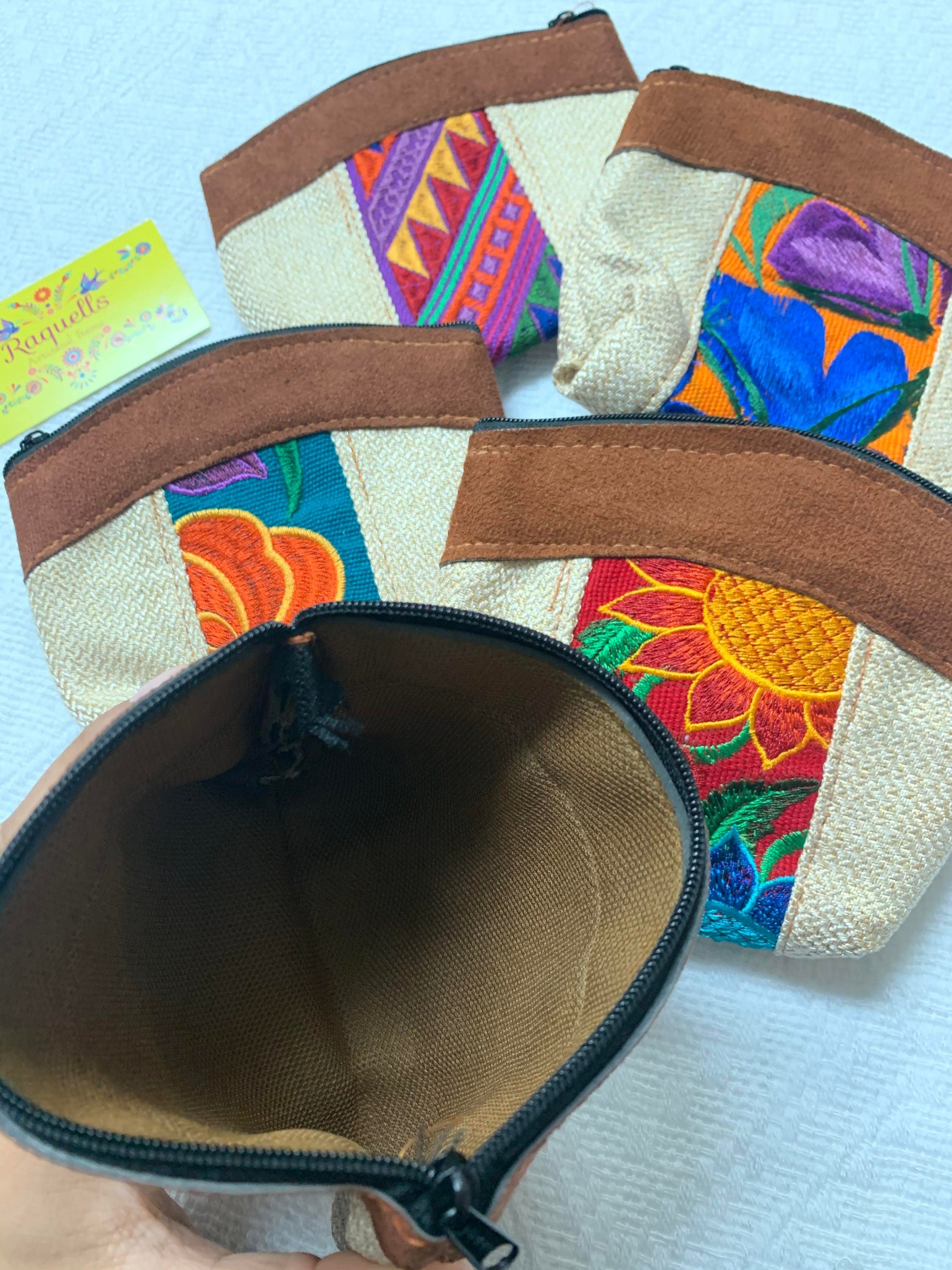 Image of Cute Handmade Coin Bags - Embroidered Coin Bags - Mexican Style Bags