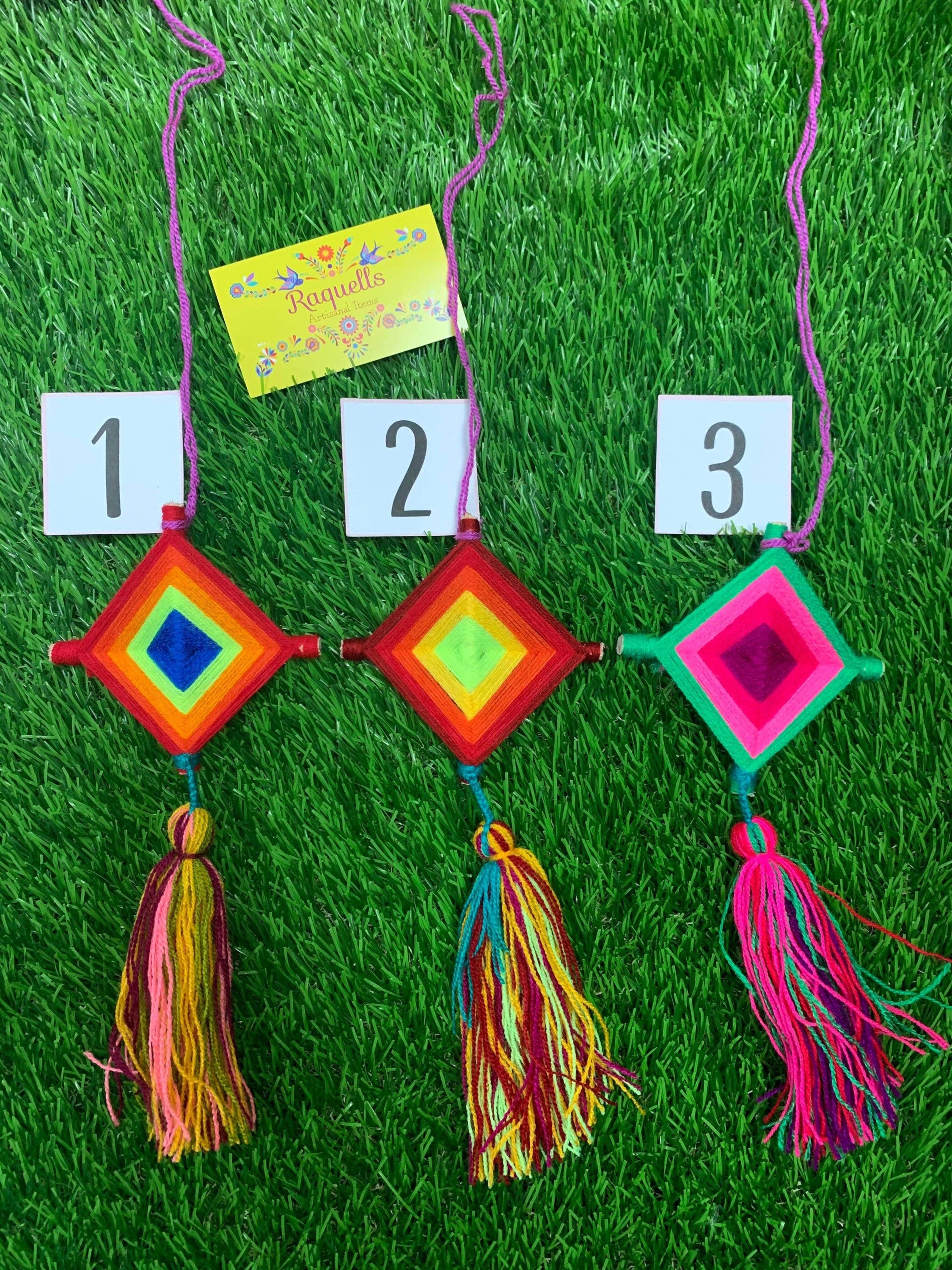 Beautiful Mexican Home Decor - Kite with Tassels - Handmade Artisanal Kite