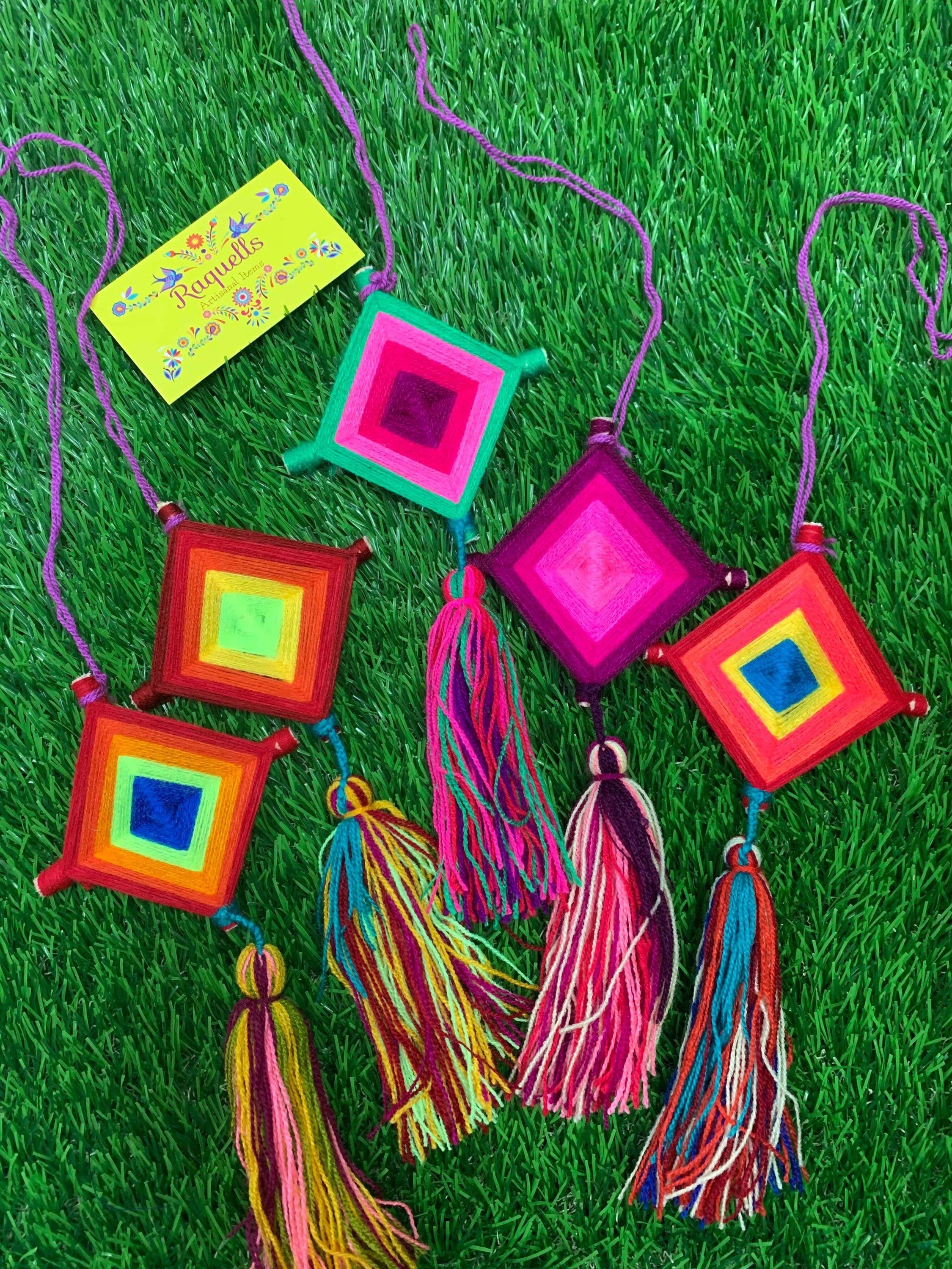 Beautiful Mexican Home Decor - Kite with Tassels - Handmade Artisanal Kite