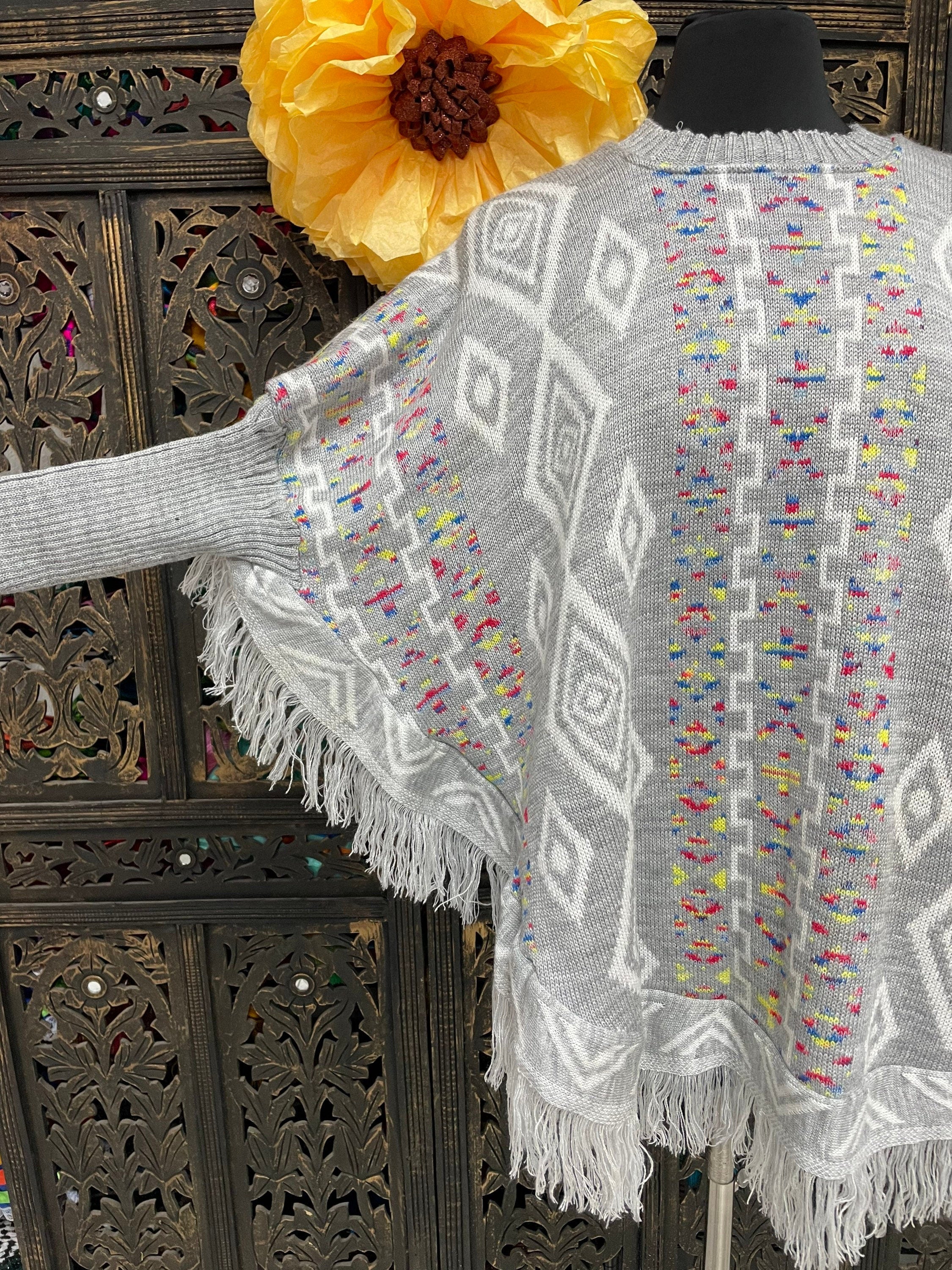 Artisanal Handmade Long Sleeve Mananitas - Mexican Ponchos - Handmade Covering