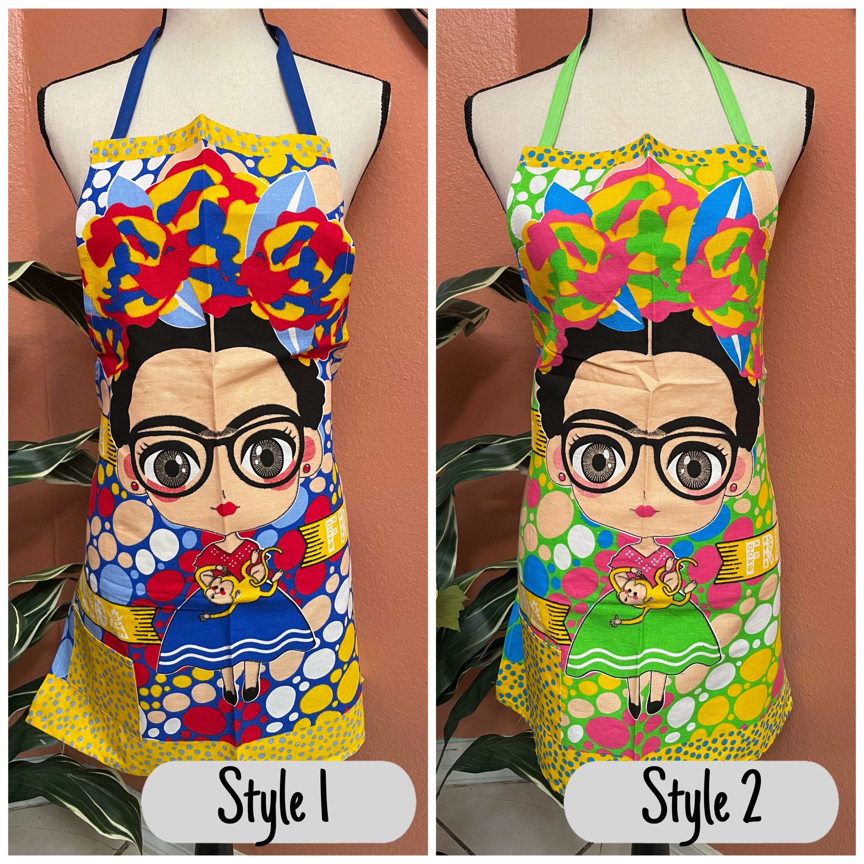 Beautiful Frida Print Aprons - Artisanal Aprons
