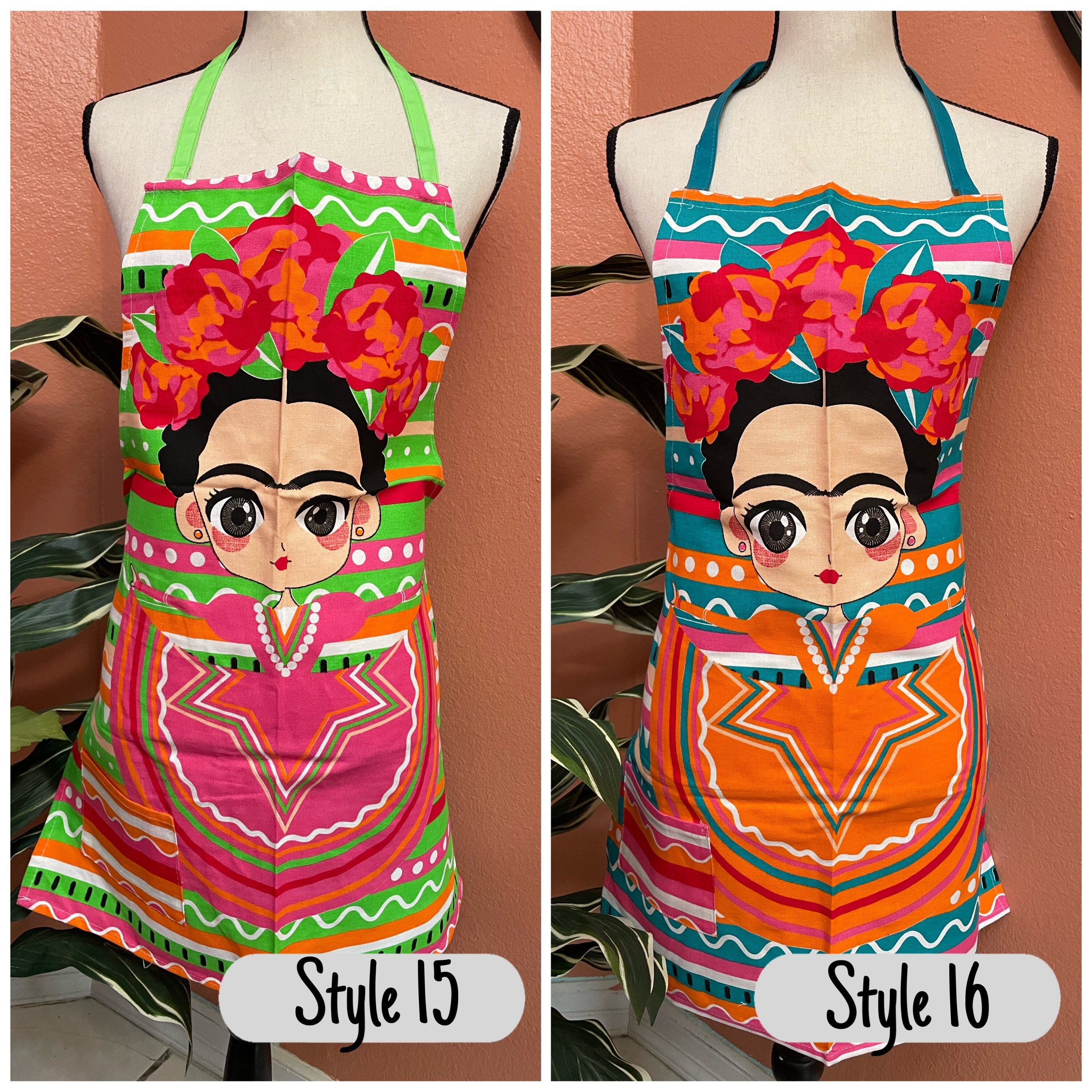 Beautiful Frida Print Aprons - Artisanal Aprons