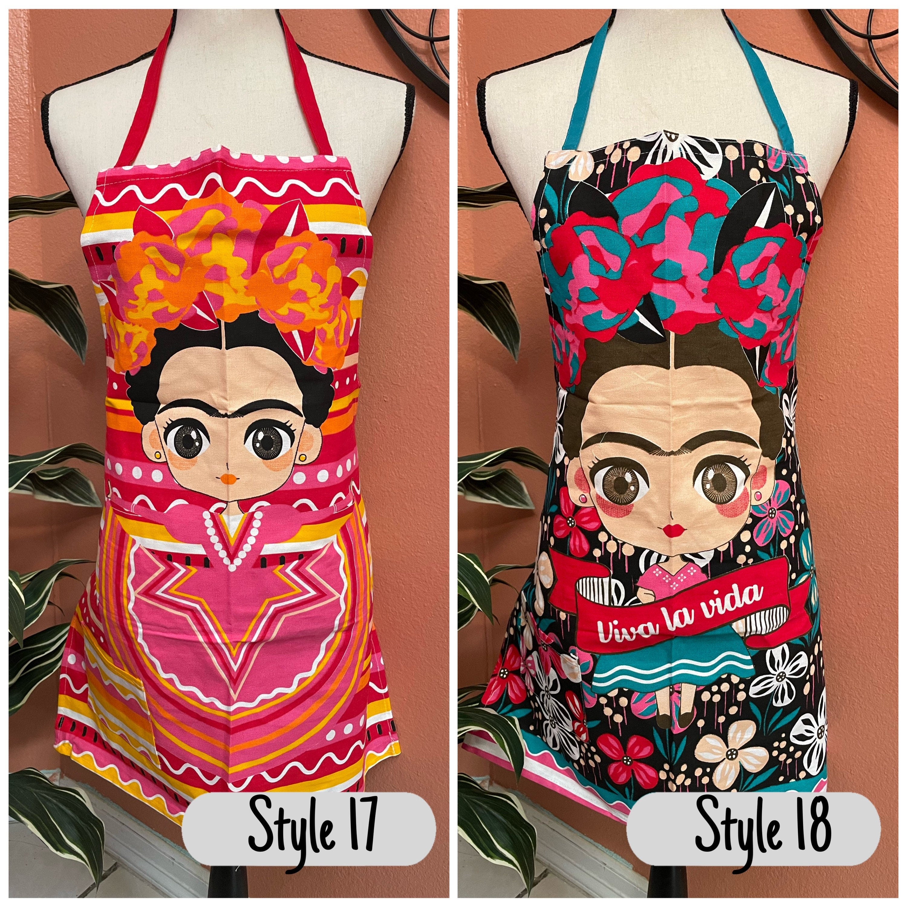 Beautiful Frida Print Aprons - Artisanal Aprons