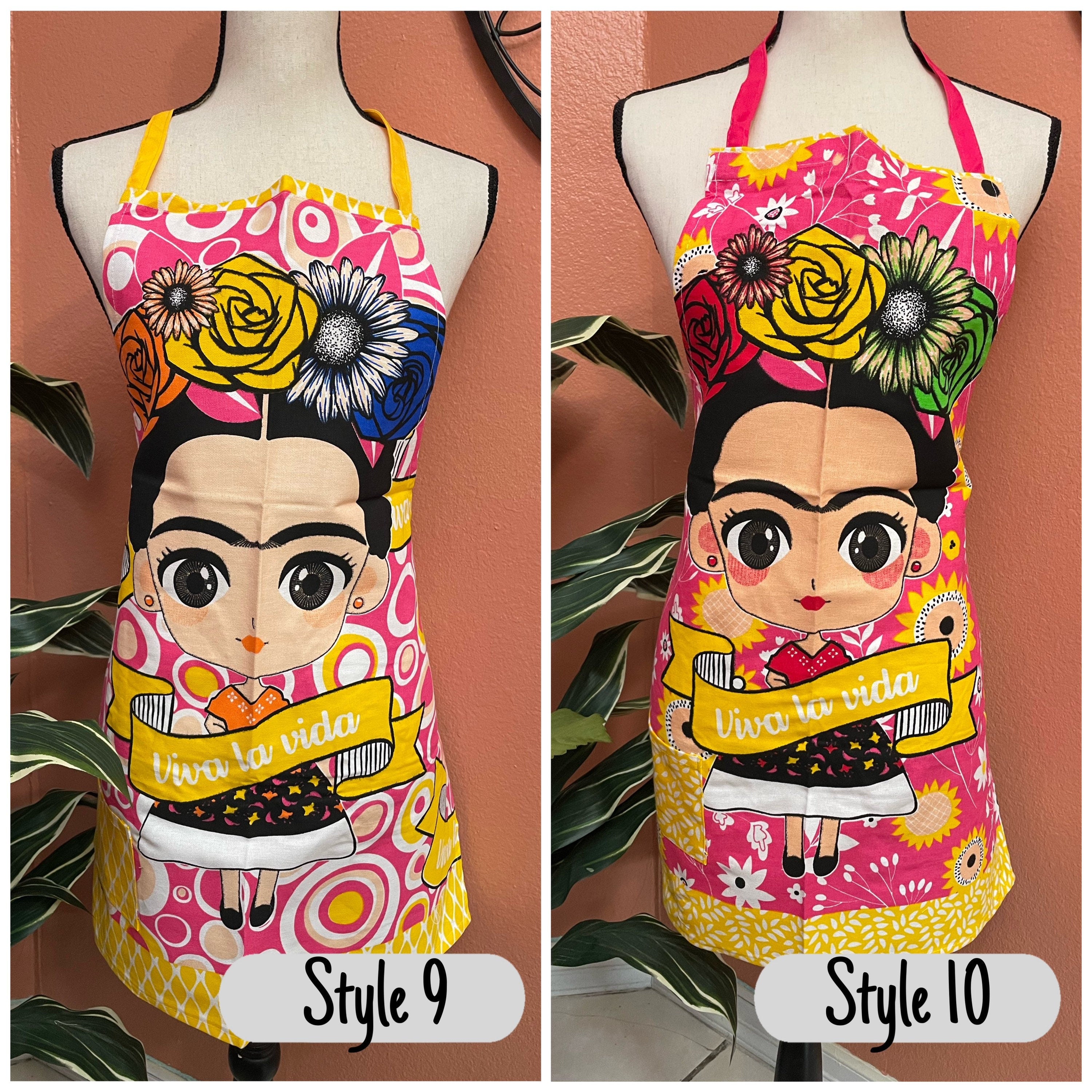 Beautiful Frida Print Aprons - Artisanal Aprons