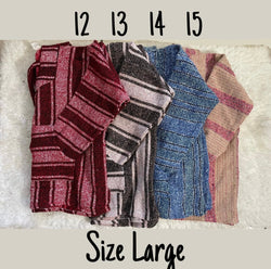 Image of Jerga Mexican Handmade Pullover Sweaters - Traditional Mexican Sweaters - Western Sweaters