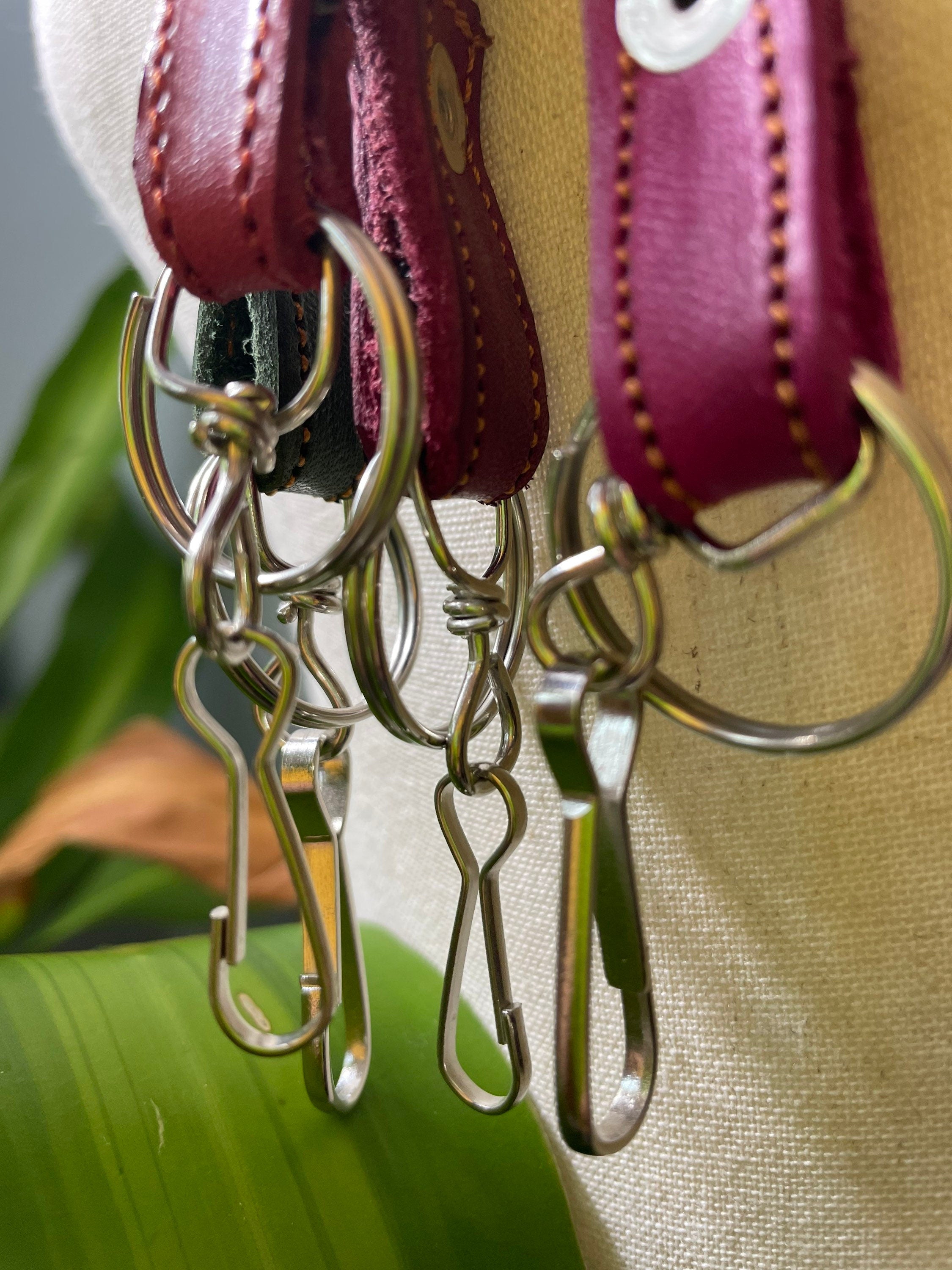 Image of Handmade Thin Geoprint Embroidered Lanyard - Mexican Lanyard - Artisanal Lanyard
