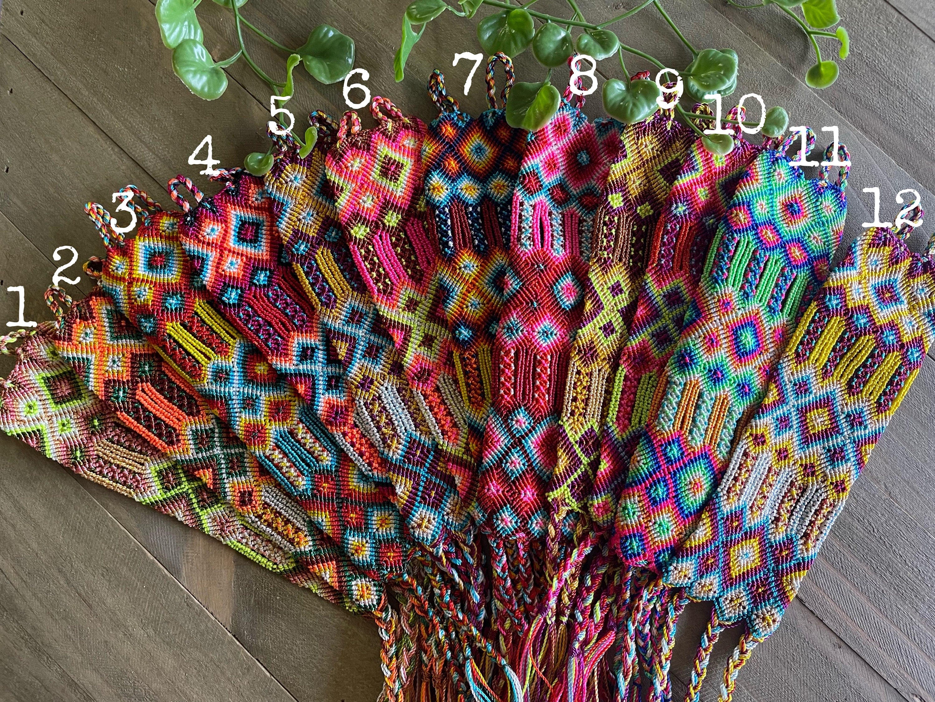 Image of Mexican Handwoven Cuff Friendship Bracelet - Artisan Made Friendship Bracelet