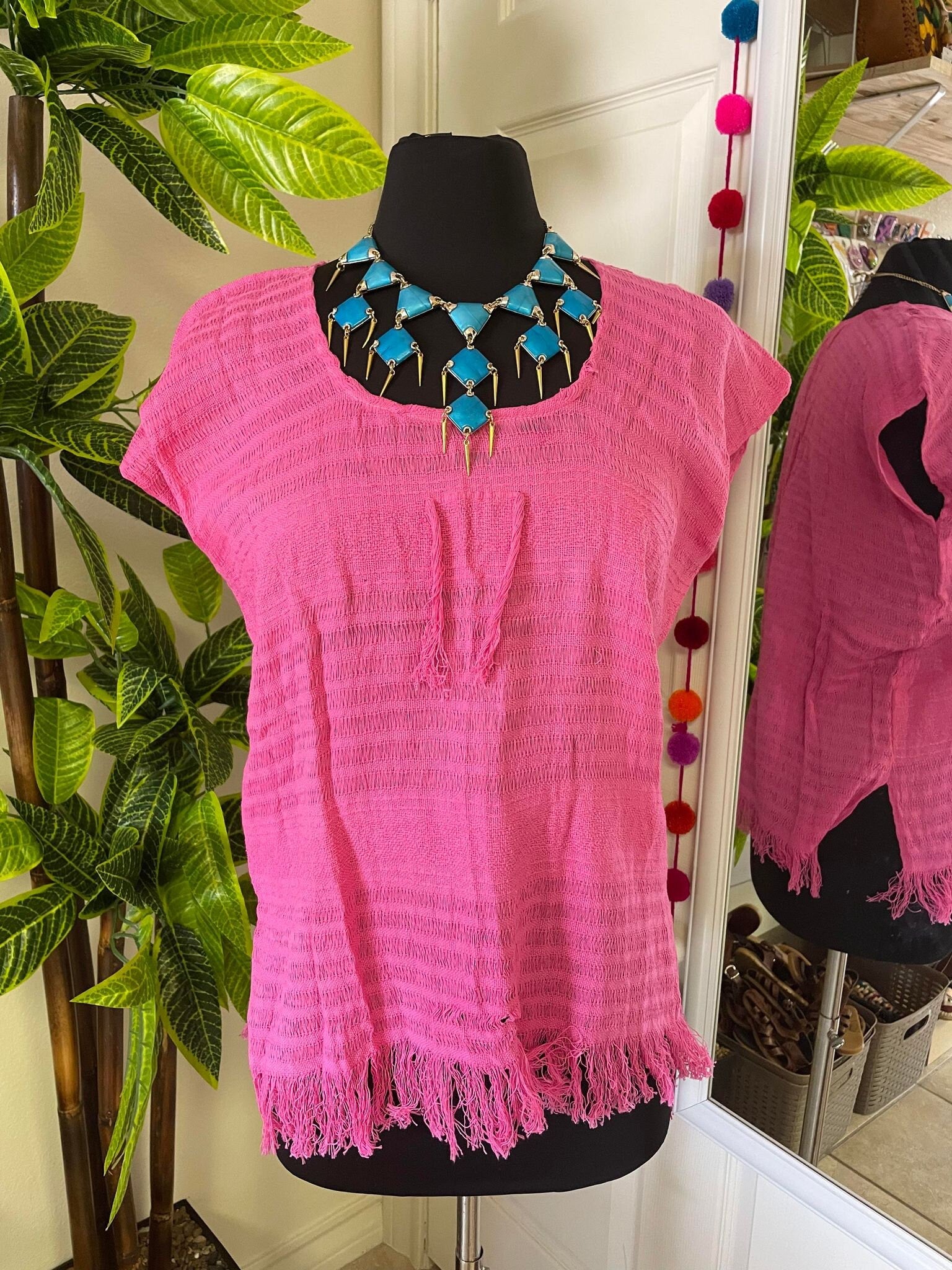 Image of Summer Handmade Rag Blouse - Handmade Blouse - Artisanal Wear