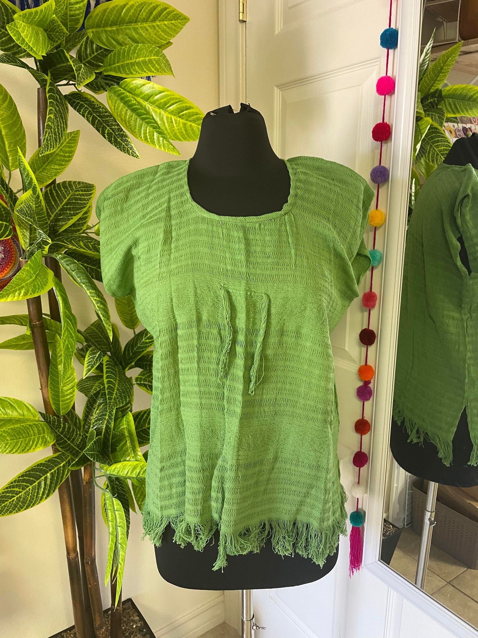 Image of Summer Handmade Rag Blouse - Handmade Blouse - Artisanal Wear