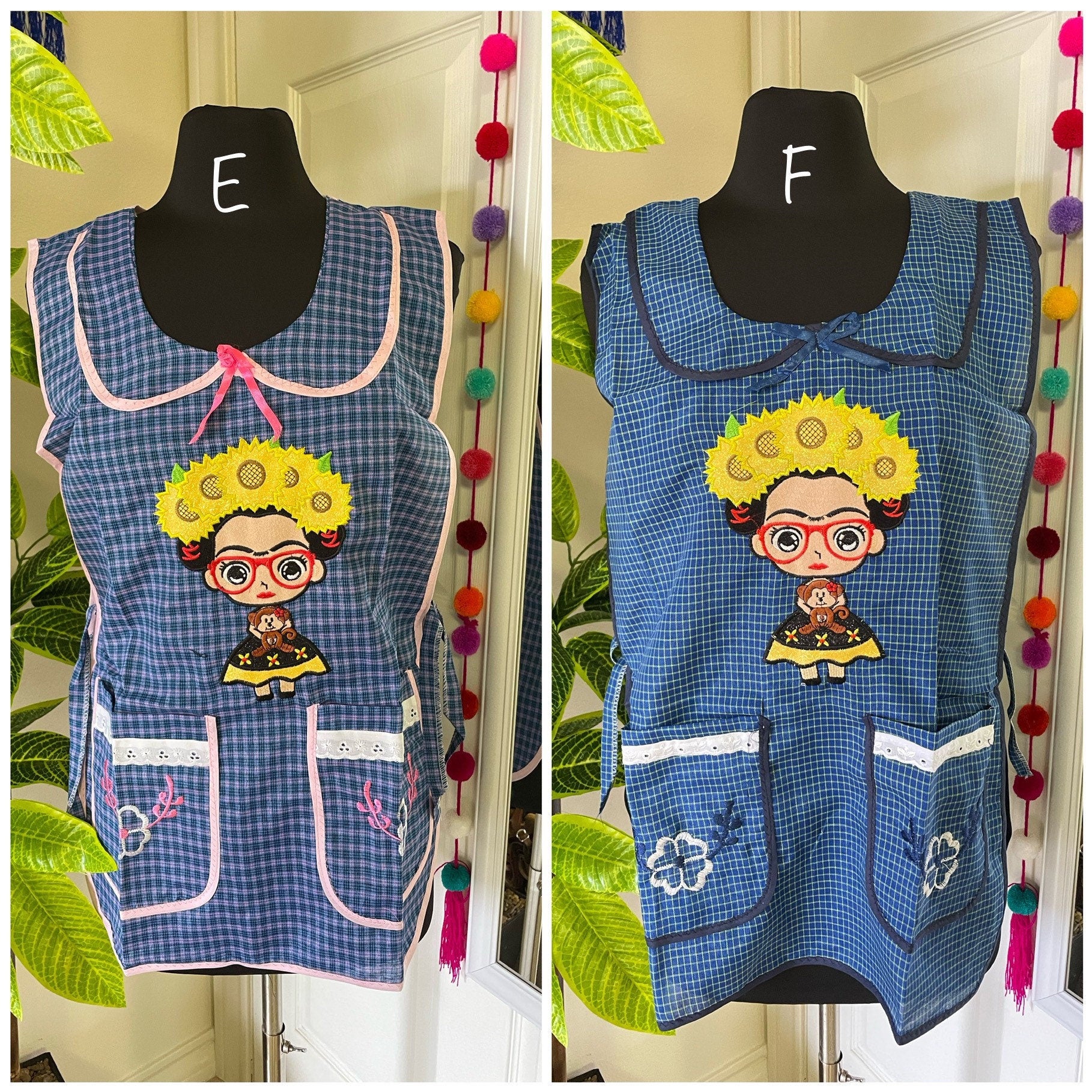 Beautiful Embroidered Chore Aprons - Artisanal Aprons