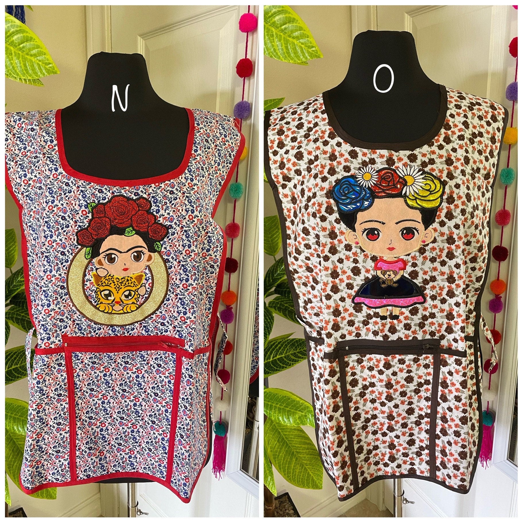 Beautiful Embroidered Chore Aprons - Artisanal Aprons