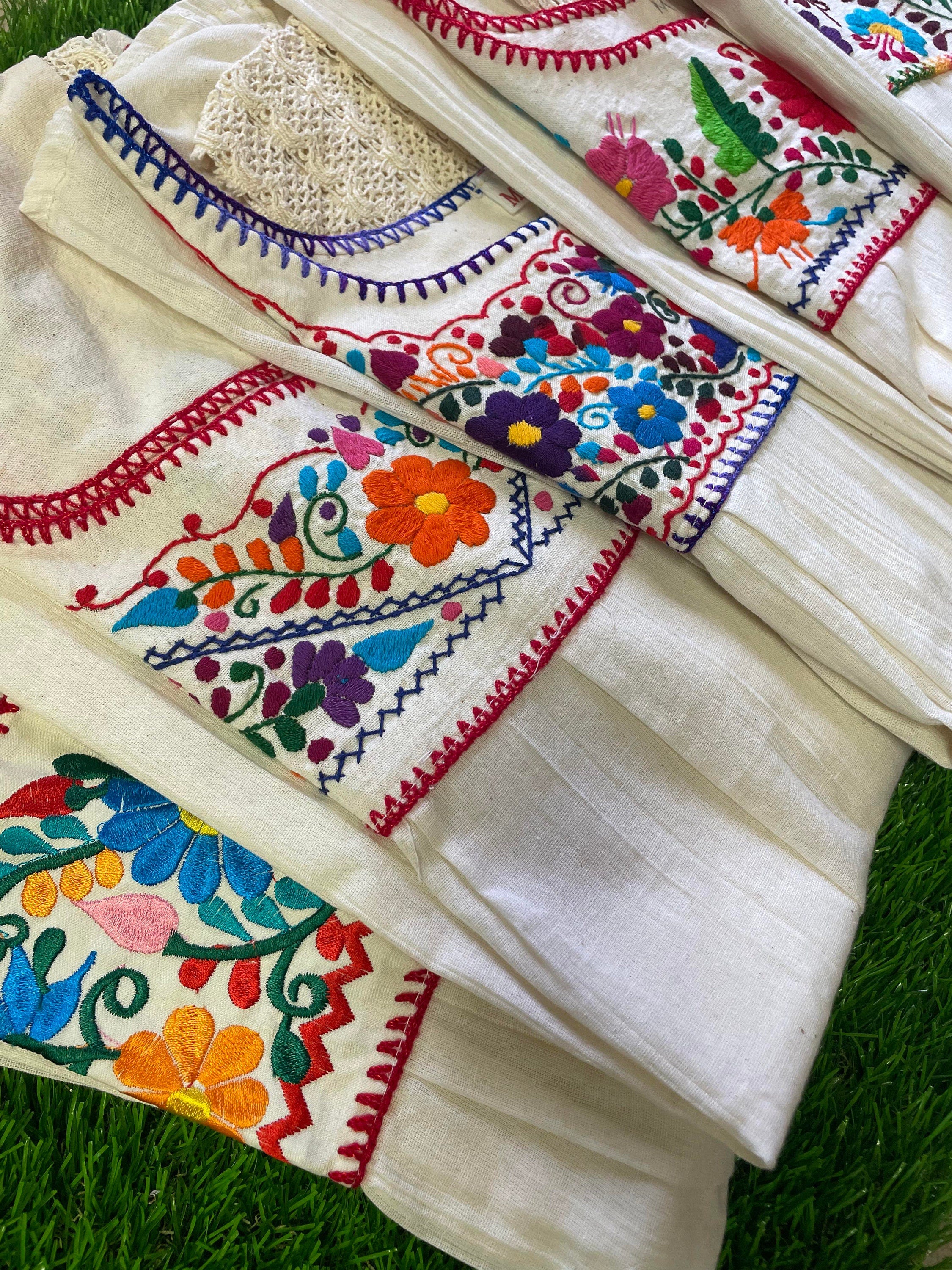 Precious Handmade Embroidered Blouse - Artisan Made - Embroidered Floral Blouse