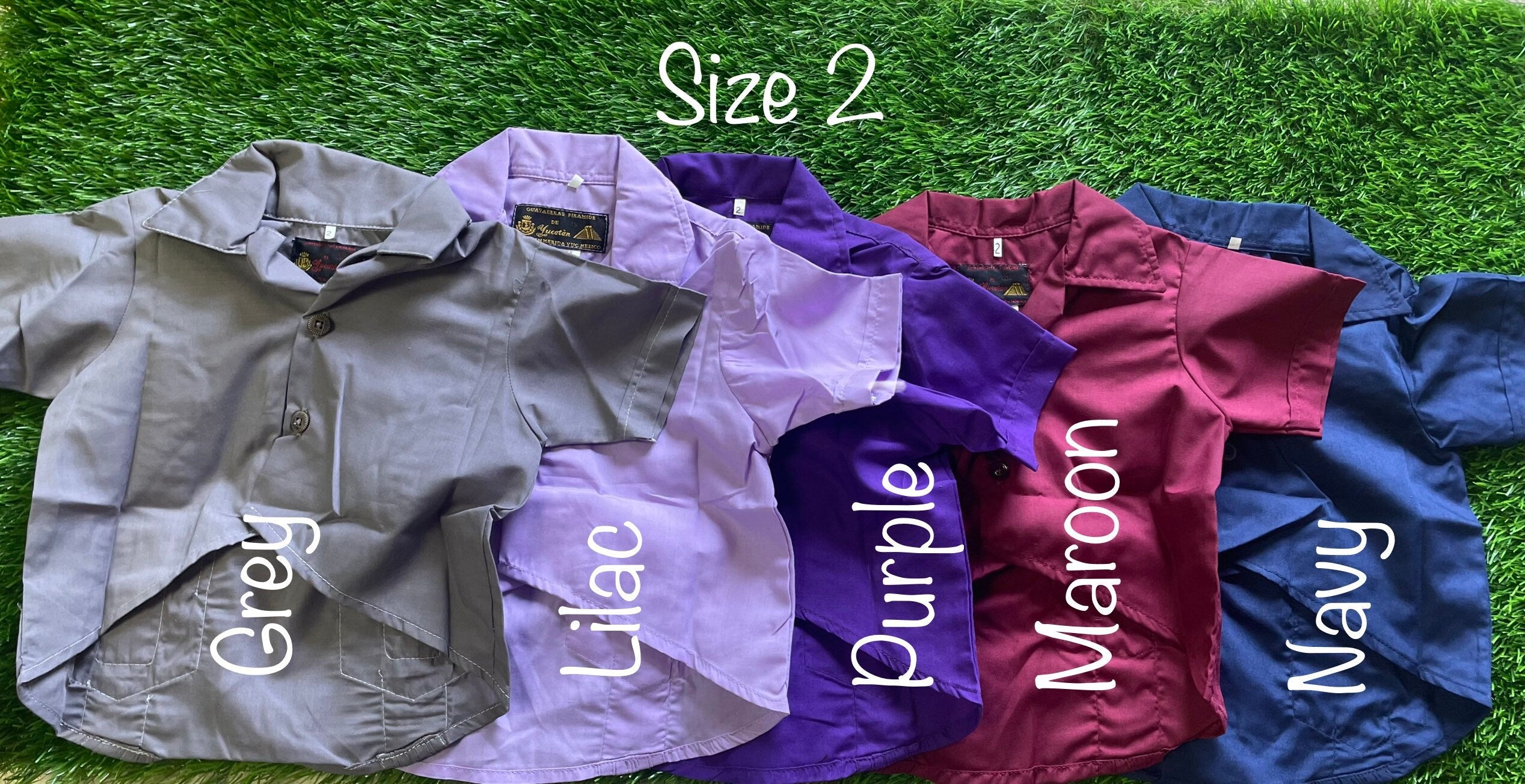 Image of Dogs Solid Embroidered Guayaberas - Handmade Dog Clothing