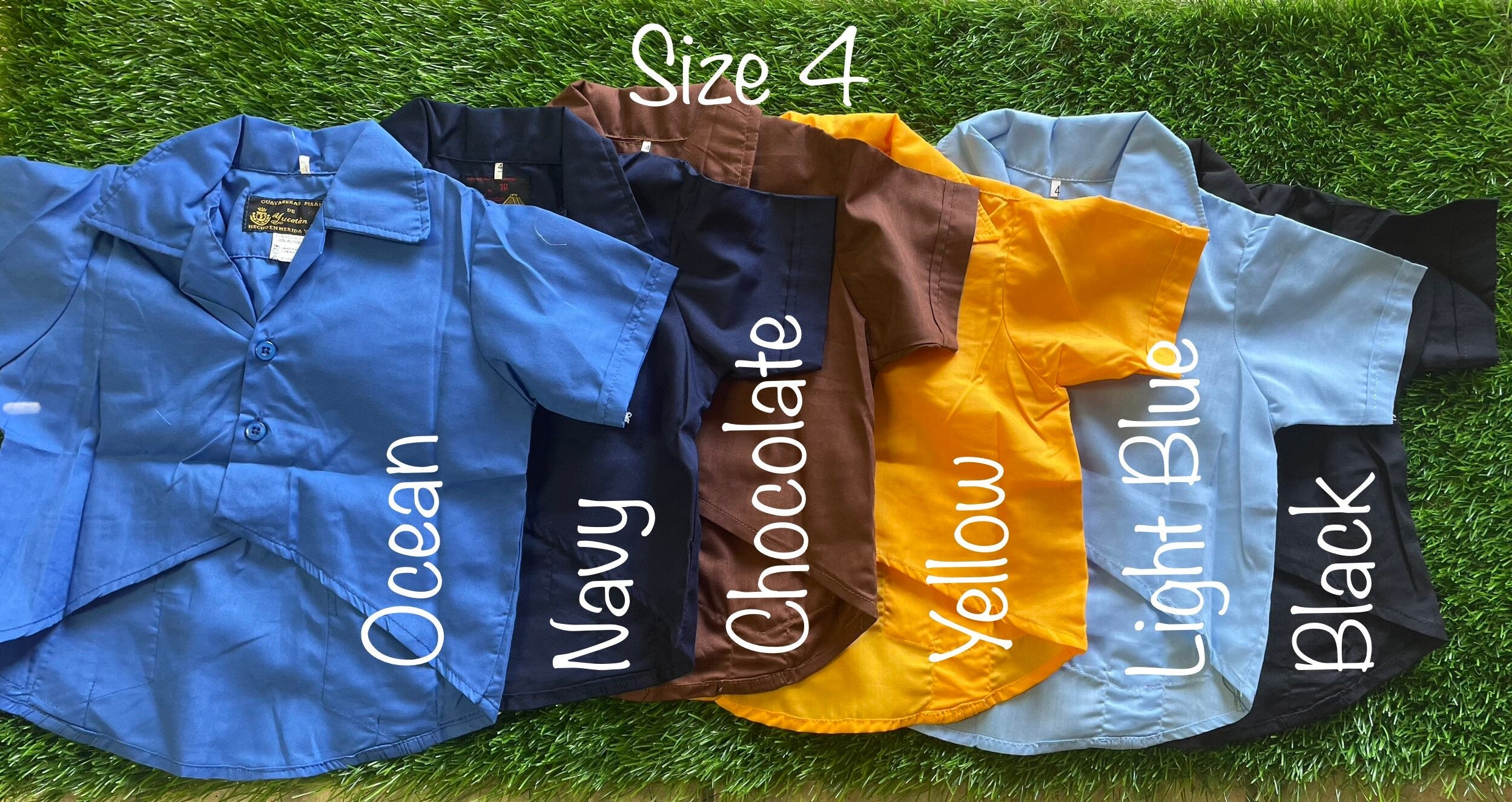 Image of Dogs Solid Embroidered Guayaberas - Handmade Dog Clothing