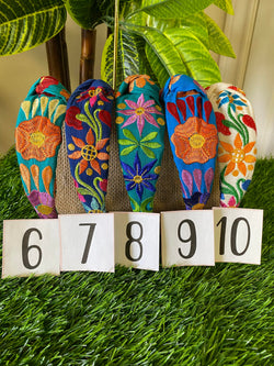 Image of Hand Embroidered Floral Headbands - Artisanal Headbands - Handcrafted Headbands from Chiapas, Mexico