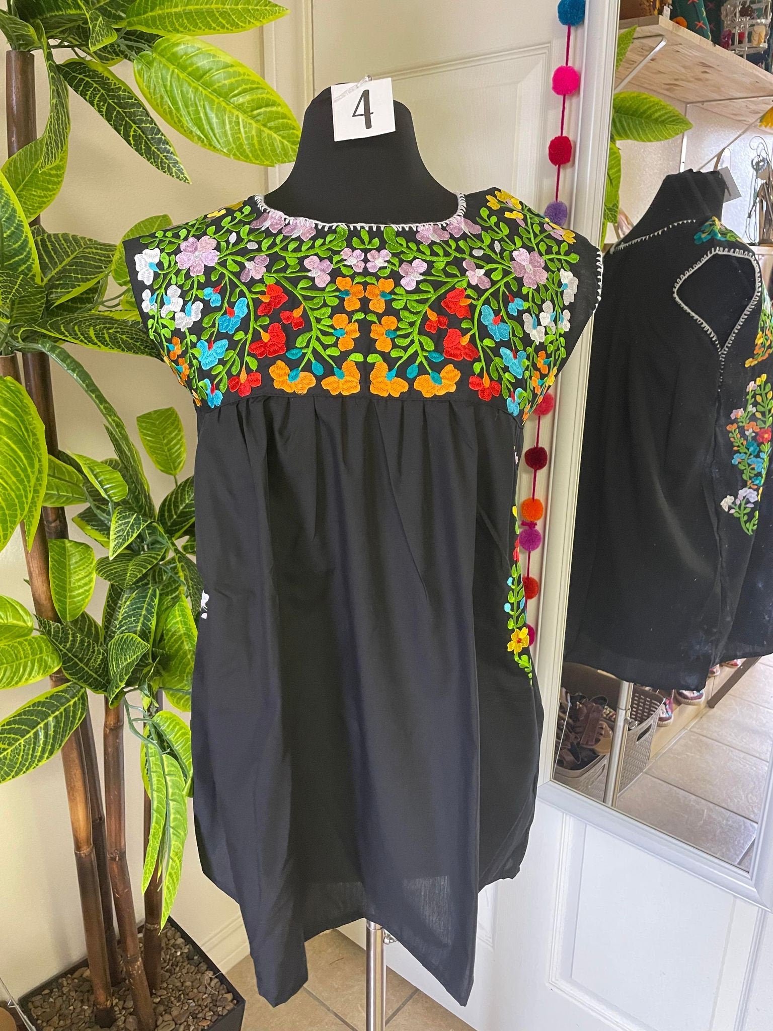 Image of Juanita Hand Embroidered Blouse - Handmade Blouse - Artisanal Wear - Size Large