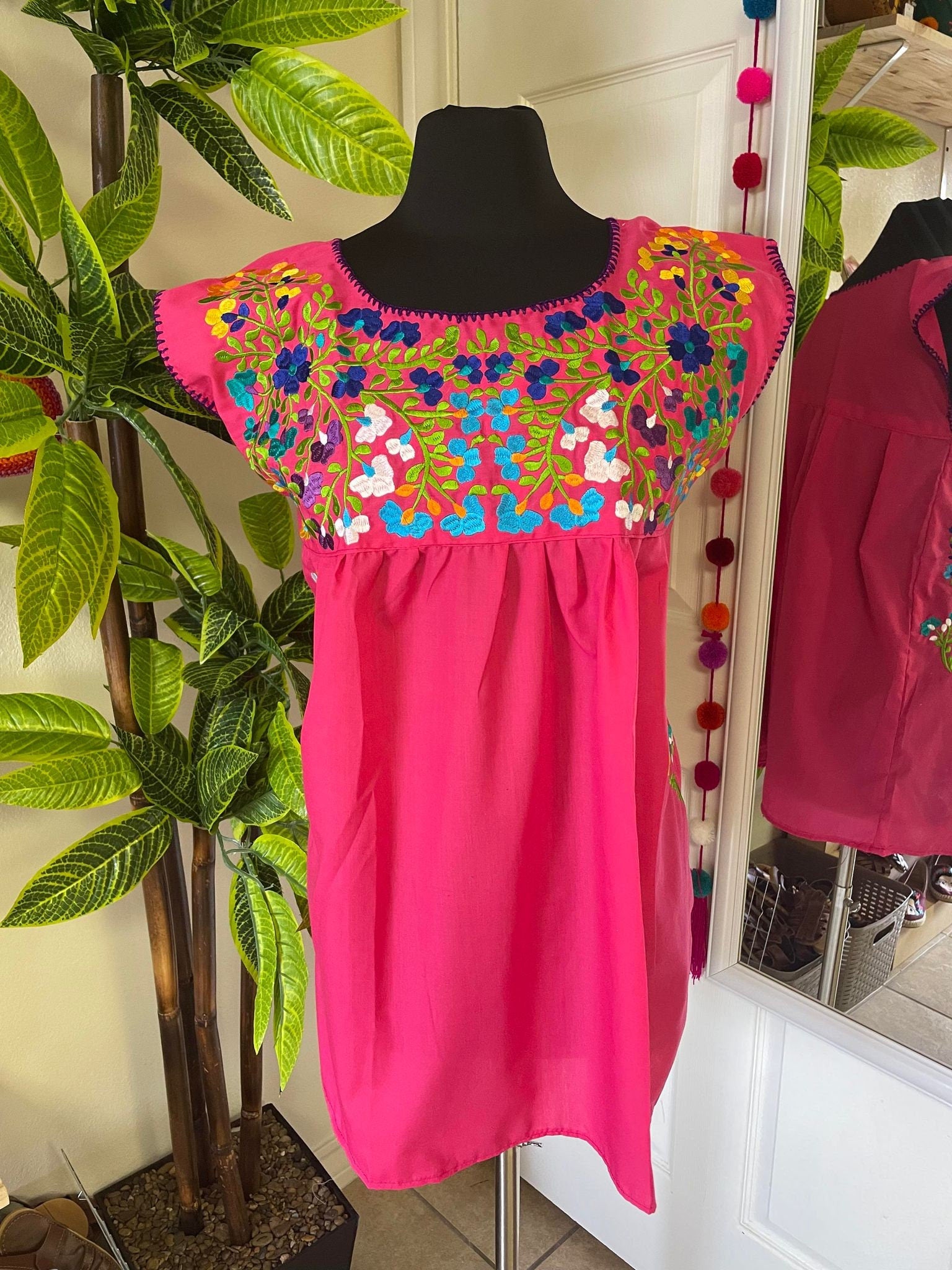 Image of Juanita Hand Embroidered Blouse - Handmade Blouse - Artisanal Wear - Size Large