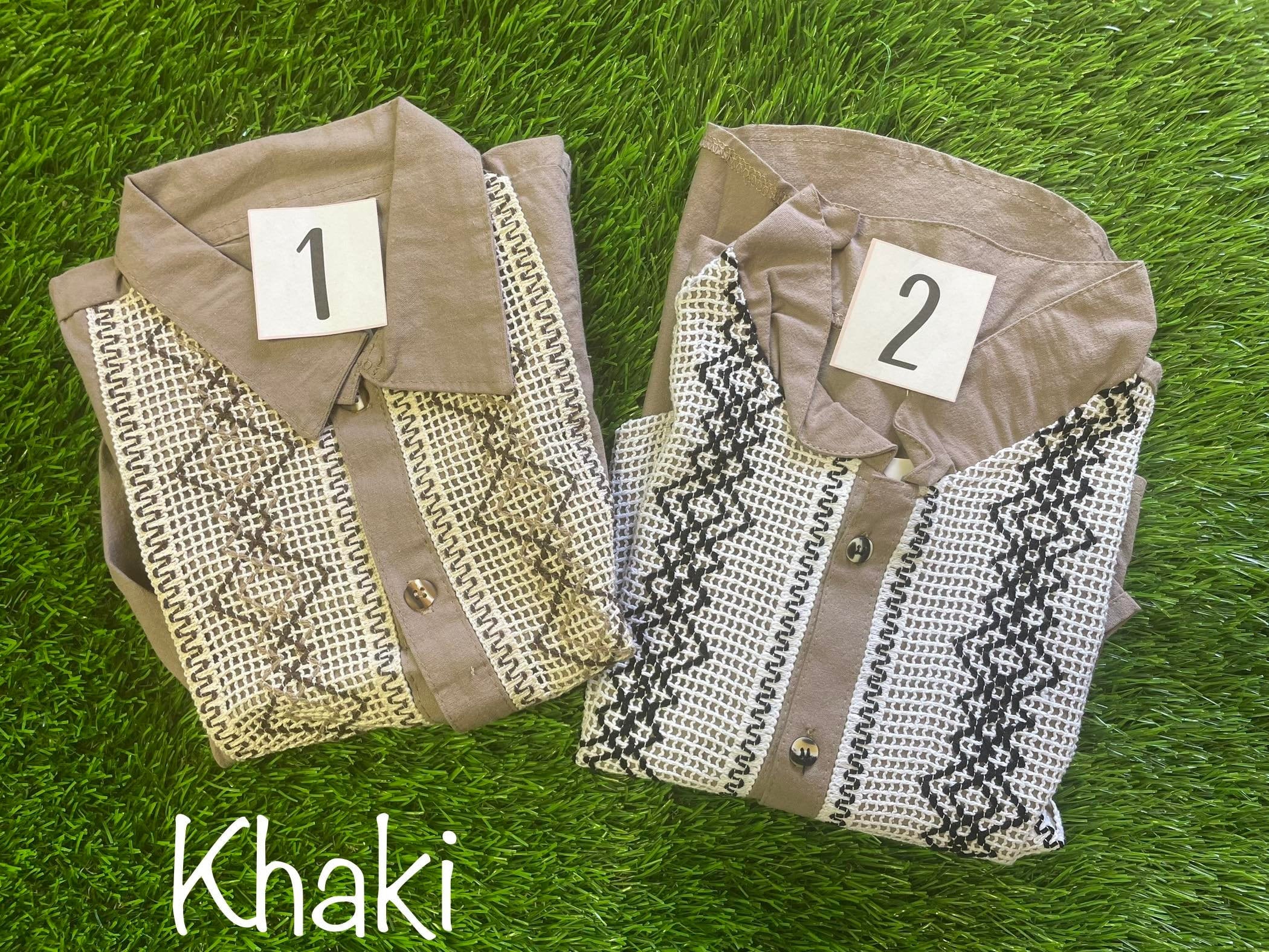 Image of Dog Embroidered Guayaberas - Handmade Dog Clothing