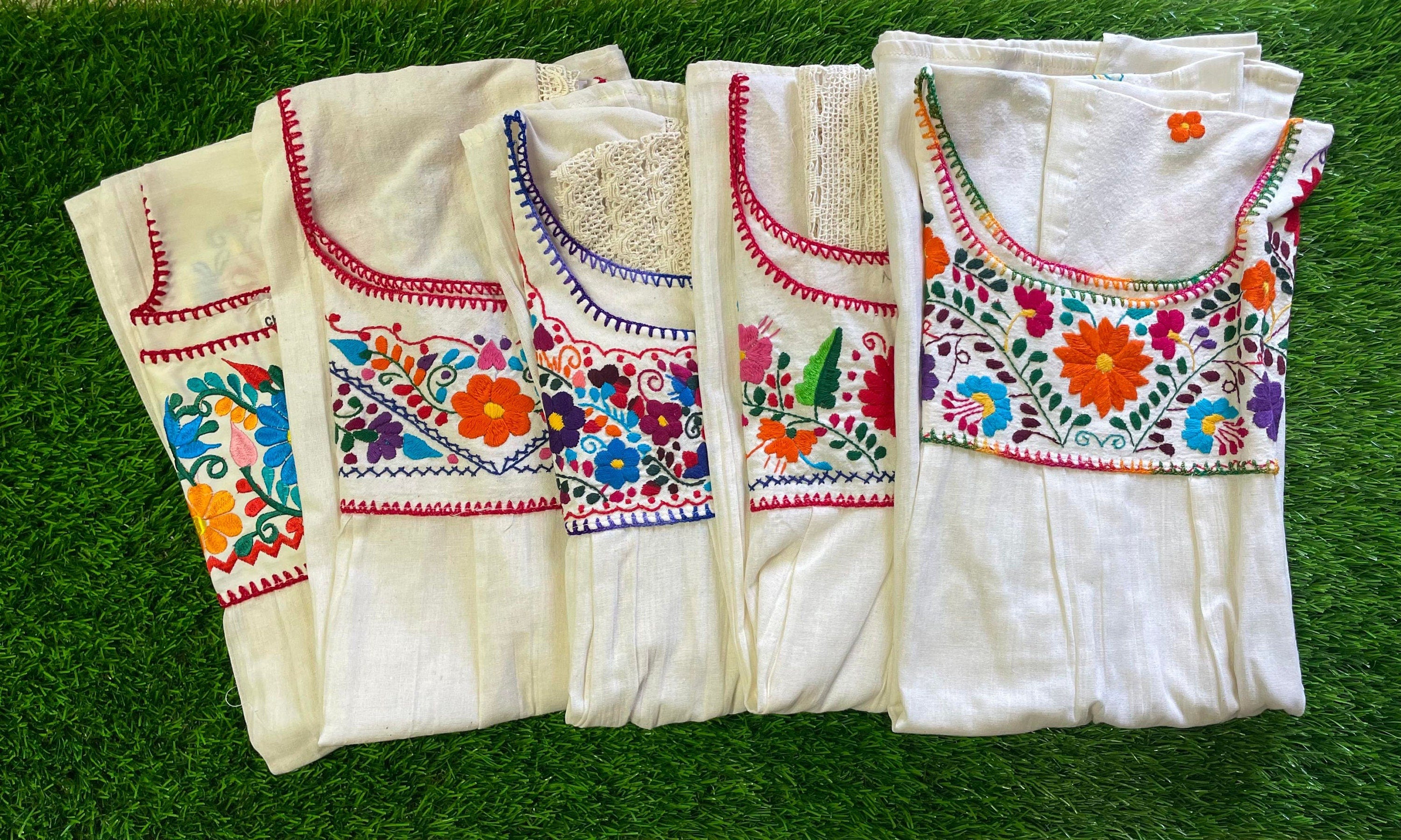 Precious Handmade Embroidered Blouse - Artisan Made - Embroidered Floral Blouse
