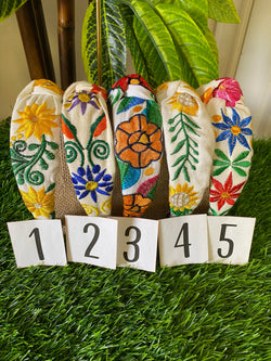 Image of Hand Embroidered Floral Headbands - Artisanal Headbands - Handcrafted Headbands from Chiapas, Mexico