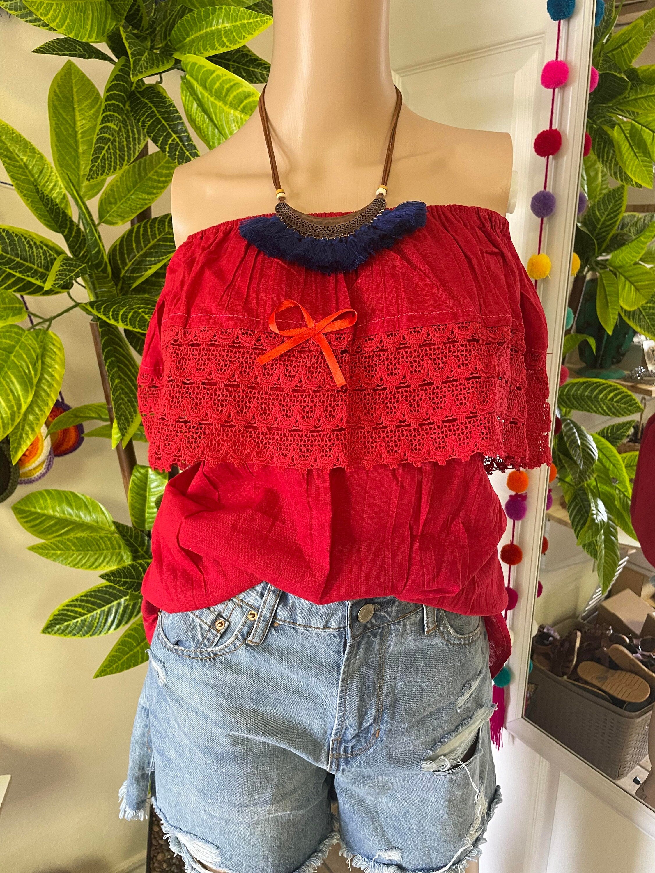 Summer Loose Fit Top - Artisan Made Blouse - Fresh Trendy Top - S/M