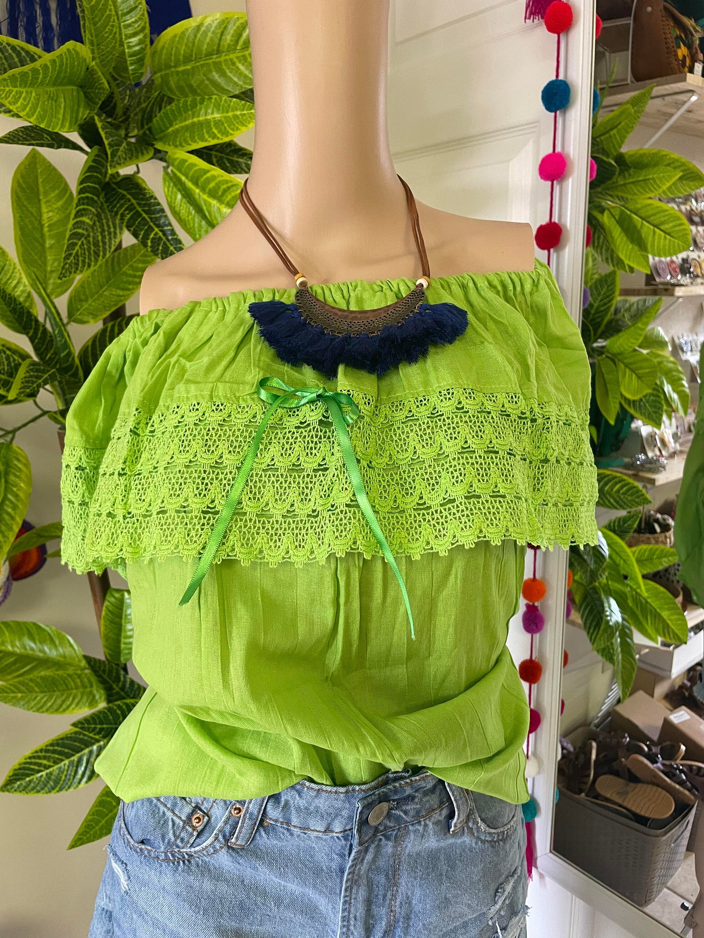Summer Loose Fit Top - Artisan Made Blouse - Fresh Trendy Top - S/M