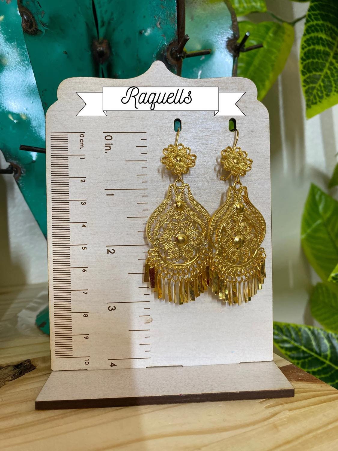 Image of Cantarito-Traditional Mexican Artisanal Earrings - Beautiful Gold Plated Folkloric Earrings made by our Oaxaca Artisan Partners