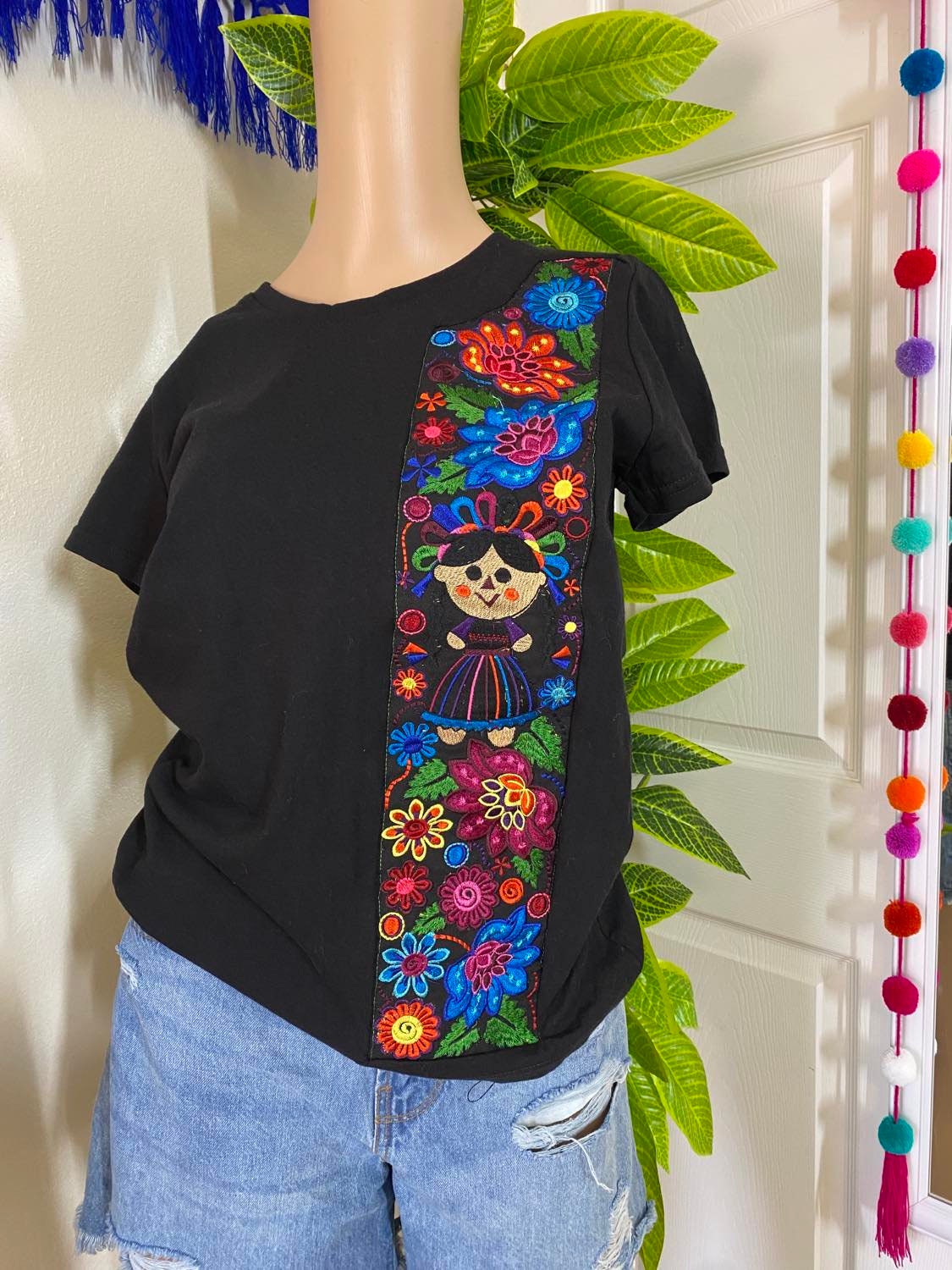 Image of Beautiful Mexican Embroidered TShirts - Artisanal TShirts