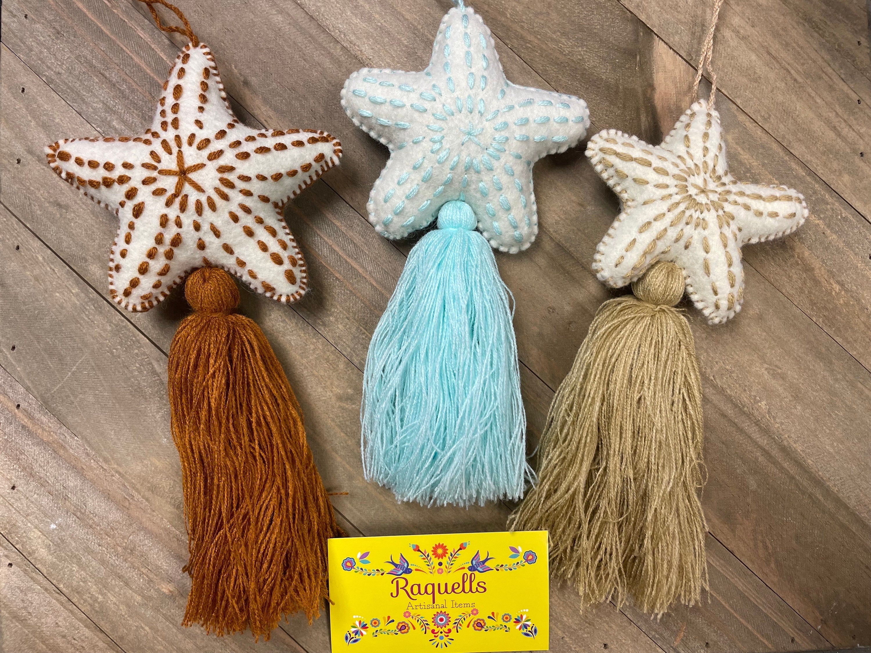 Image of Star Handmade Tassel PomPom - Artisan Made PomPom - Decor