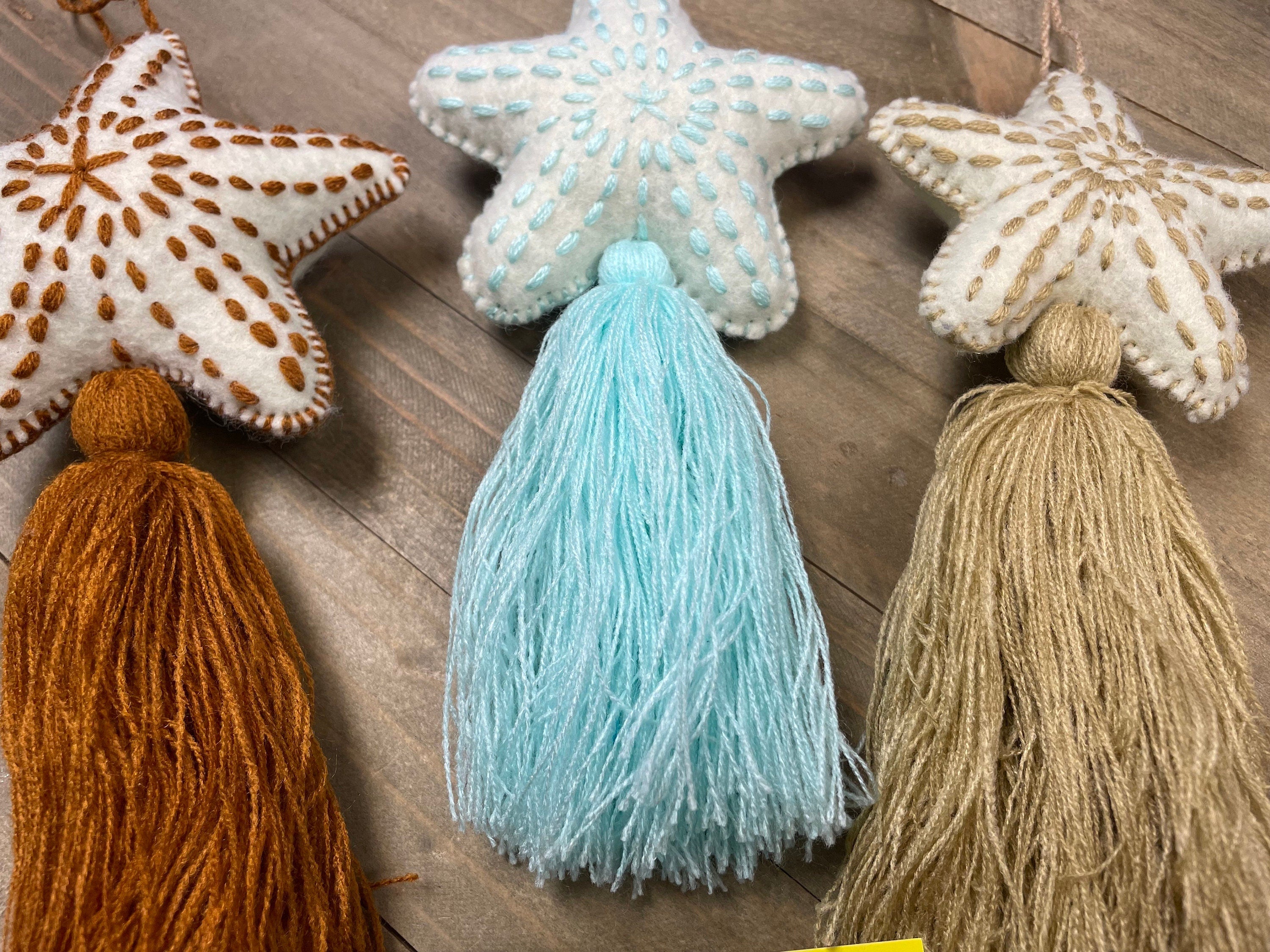 Star Handmade Tassel PomPom - Artisan Made PomPom - Decor