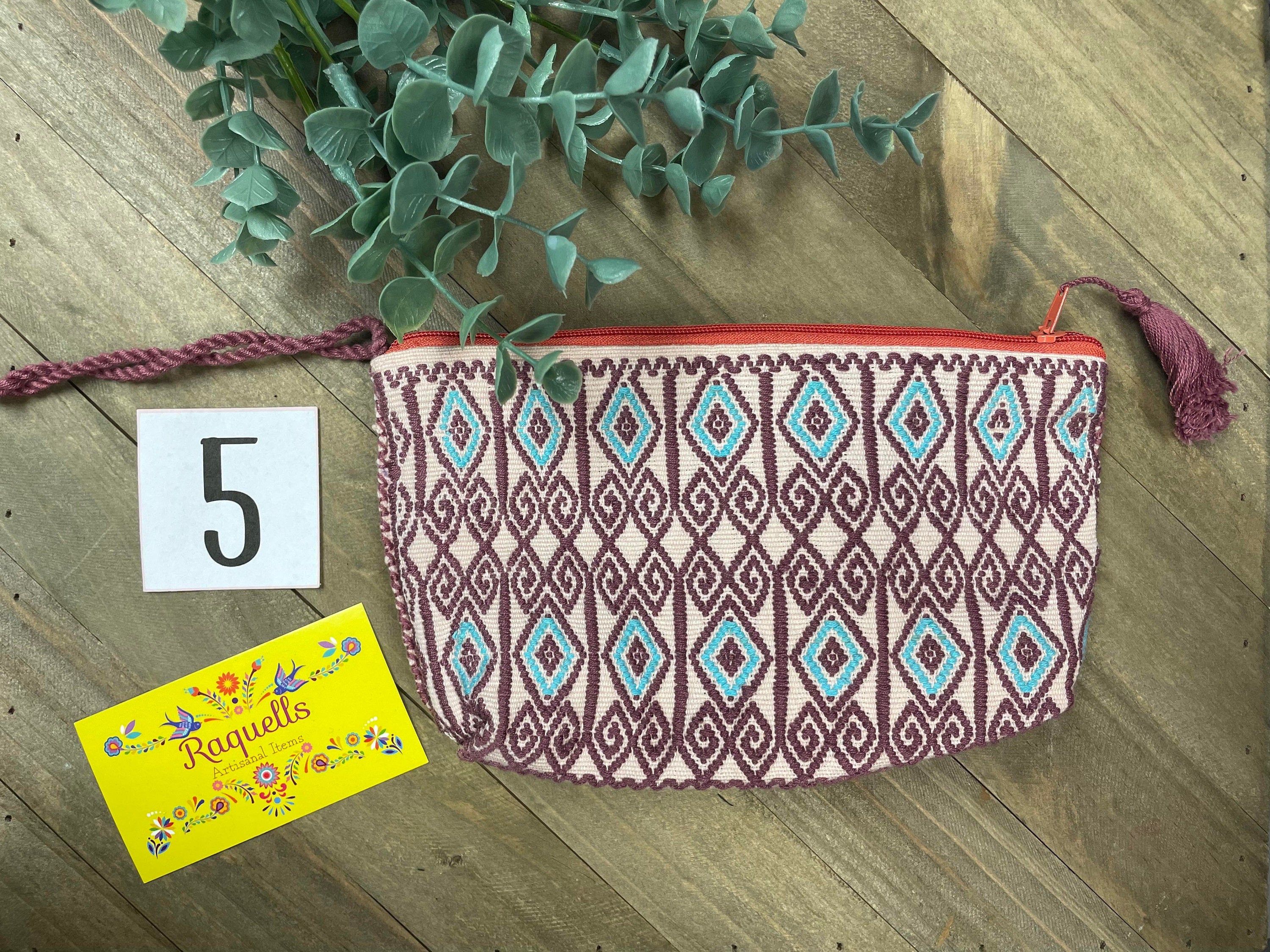 Image of Handmade Mexican Wristlet - Toiletry Bag - Handmade Wallet
