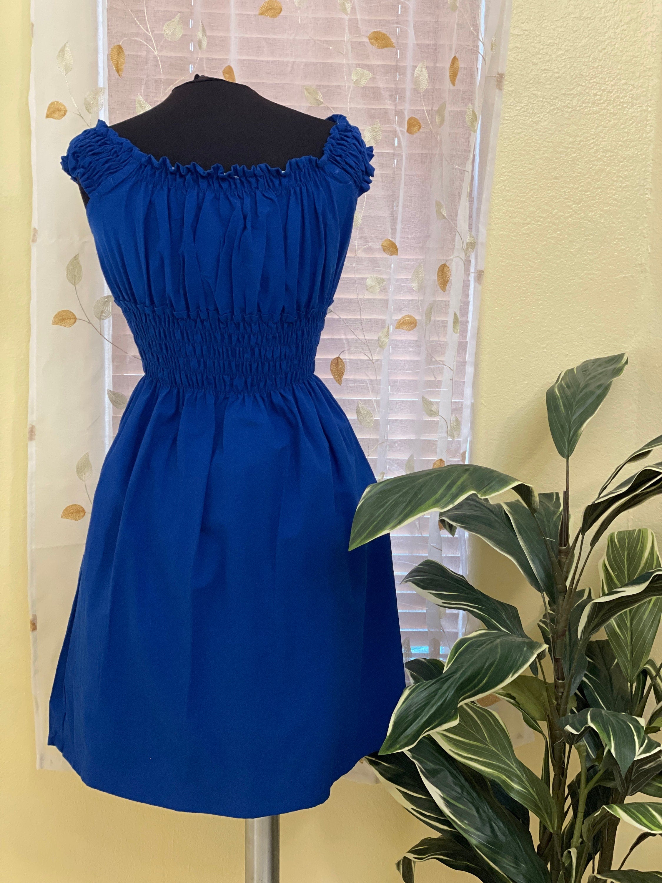 Image of Beautiful Embroidered Sun Dress - Artisanal Embroidered Summer Dress