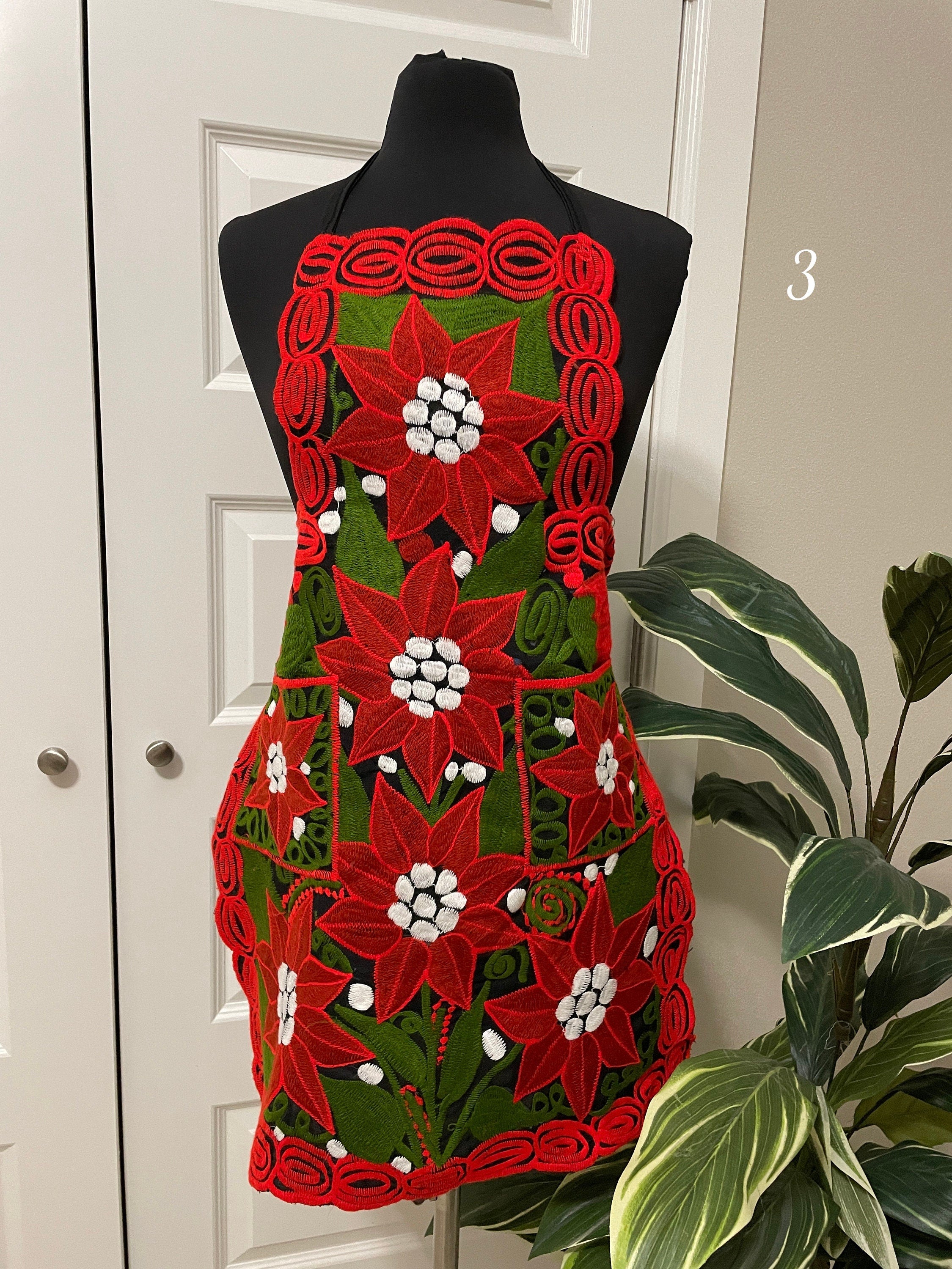 Beautiful Chiapas Embroidered Apron - Artisanal Aprons